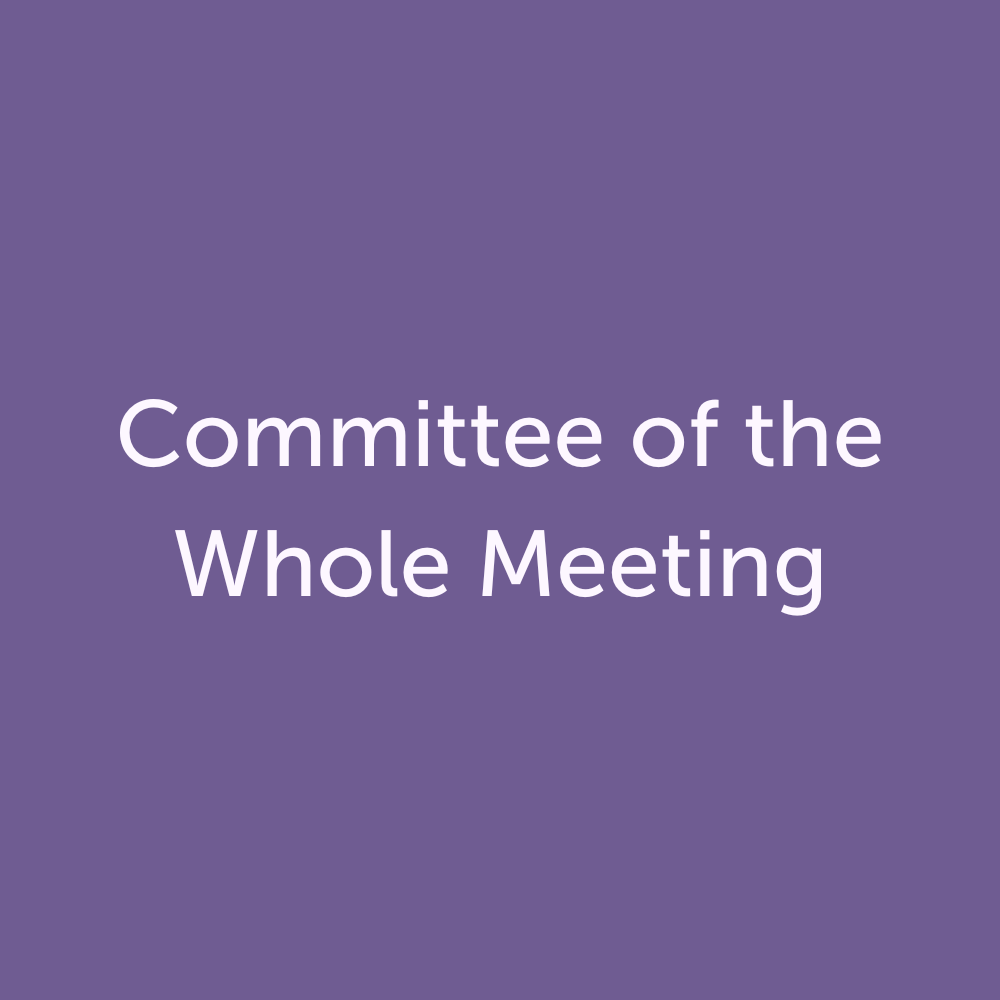 Committee of the Whole: December 5, 2023