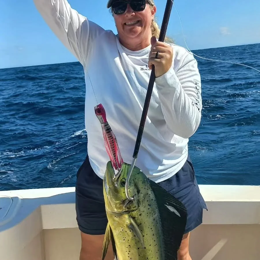 Great Day offshore! 12 Mahi, a couple of Sailfish and a marlin.  Come catch your Tails on Fish Tale 2 @ fishtale2.com