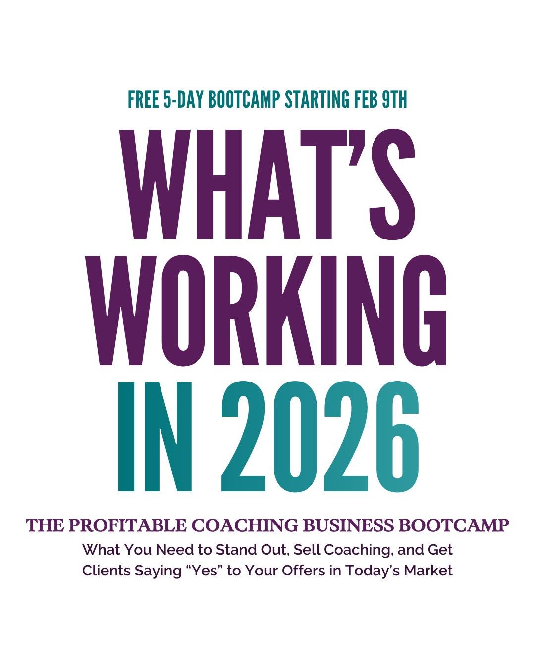 If you&rsquo;ve been wondering why it feels harder to sell coaching right now&hellip; you&rsquo;re not imagining it.

We&rsquo;re in what I&rsquo;m calling &ldquo;the new normal&rdquo;.

People are more discerning. They&rsquo;re not falling for hype,