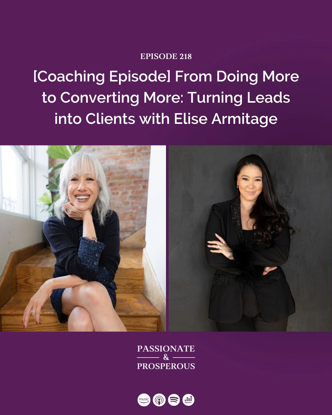 What if you don't actually need to do MORE? 👀

That's what I helped my guest Elise Armitage figure out in this coaching conversation &mdash; and I have a feeling it's going to hit home for a lot of you.

Elise is an OG content creator and influencer