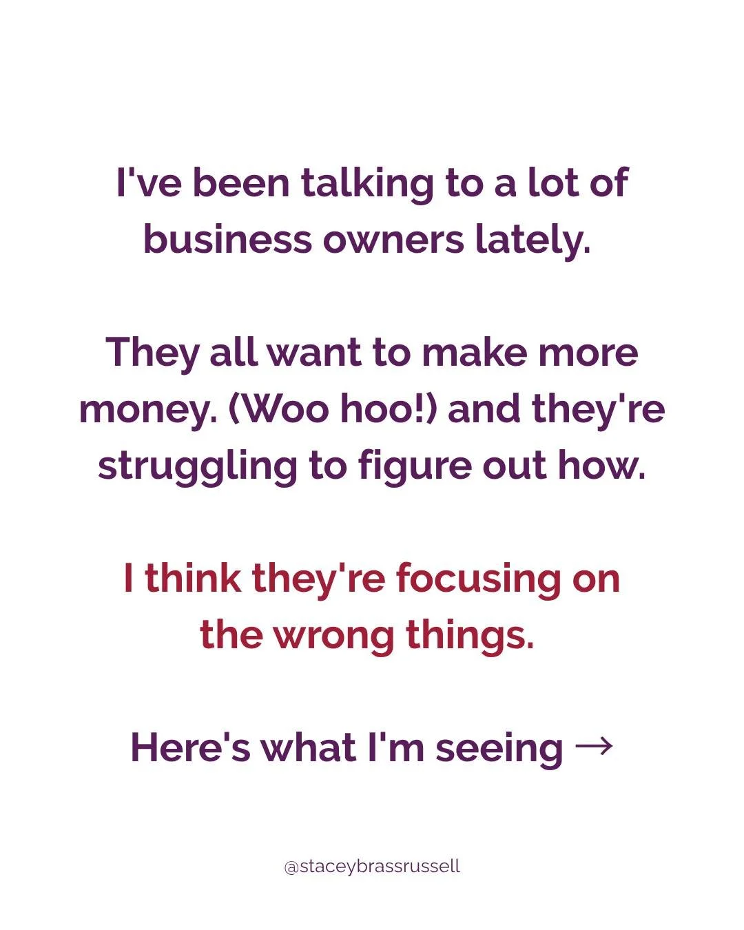 If you're not making the money you want &mdash; the problem probably isn't what you think it is. 

It's probably not a leads problem or a funnel problem.
 
It's a sales problem. And a sales problem is coming from inside your business.  And it begins 