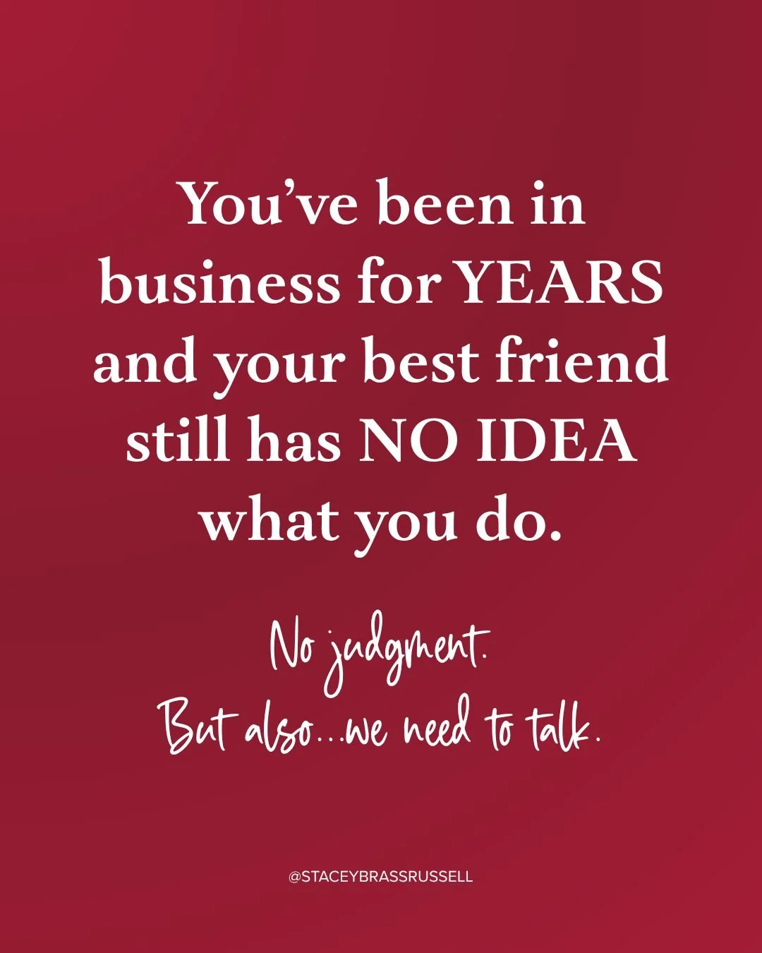 Not your acquaintances. Not people you just met.

Your best friend.😛 The one who's watched you build this thing. Who cheers you on. Who genuinely wants you to succeed.

And if someone asked them right now to explain what you do &mdash; they'd probab