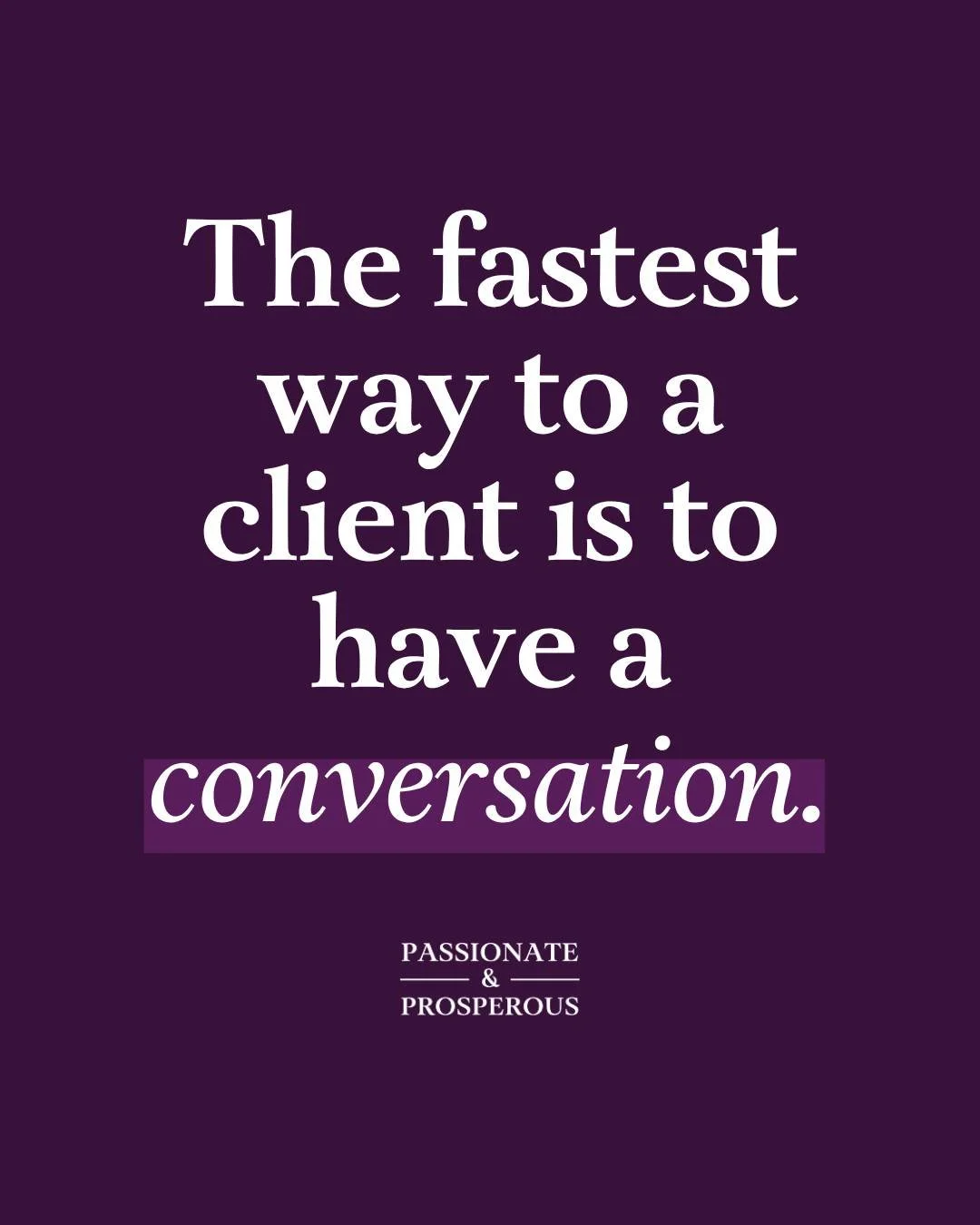 I want to tell you something that I genuinely believe is the thing standing between you and more clients. 👇

It's not your content. It's not your branding. It's not your website or your social media strategy or whether you're posting enough or on th