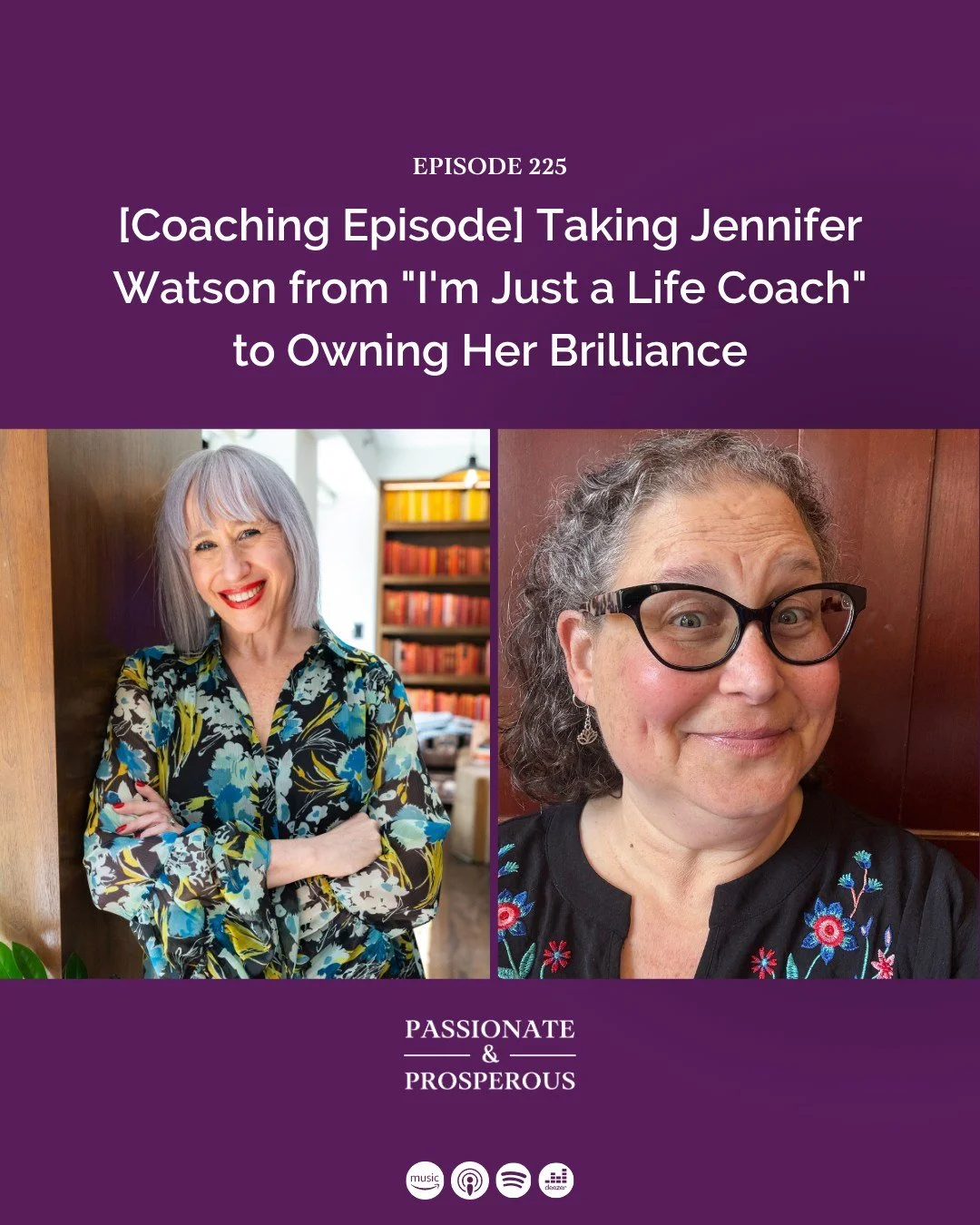 You know I love a coaching episode &mdash; and this one? This one is GOOD. 🎙️

This week's episode of Passionate &amp; Prosperous features Jennifer Watson, a life coach and SoulCollage&reg; facilitator from Rhode Island who won a free coaching sessi