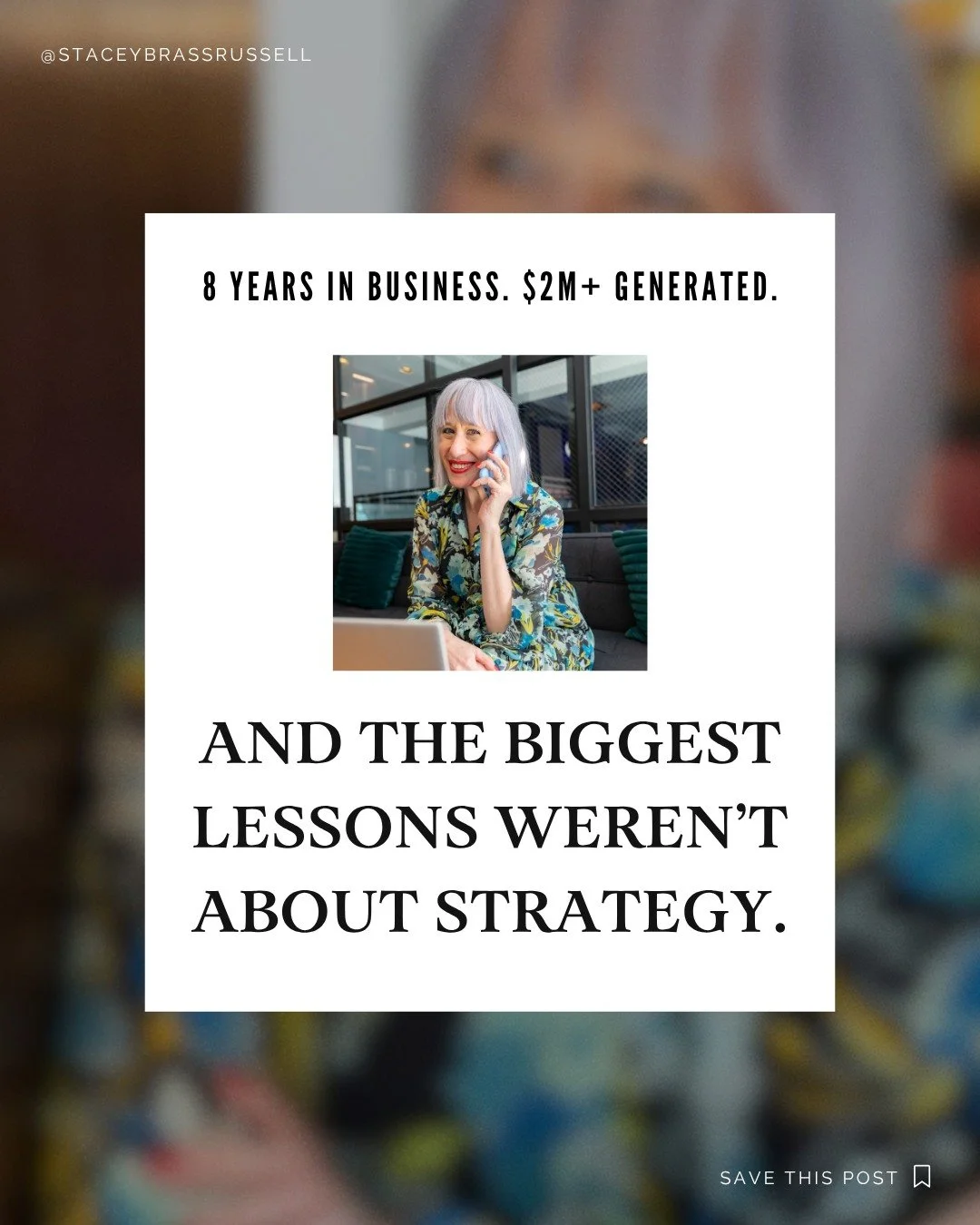 8 years in business taught me that strategy is the easy part.

The harder part?
Everything underneath it.

The mindset.
The resilience.
The relationships.

The belief that your work is worth showing up for even when it&rsquo;s hard, quiet, messy, or 