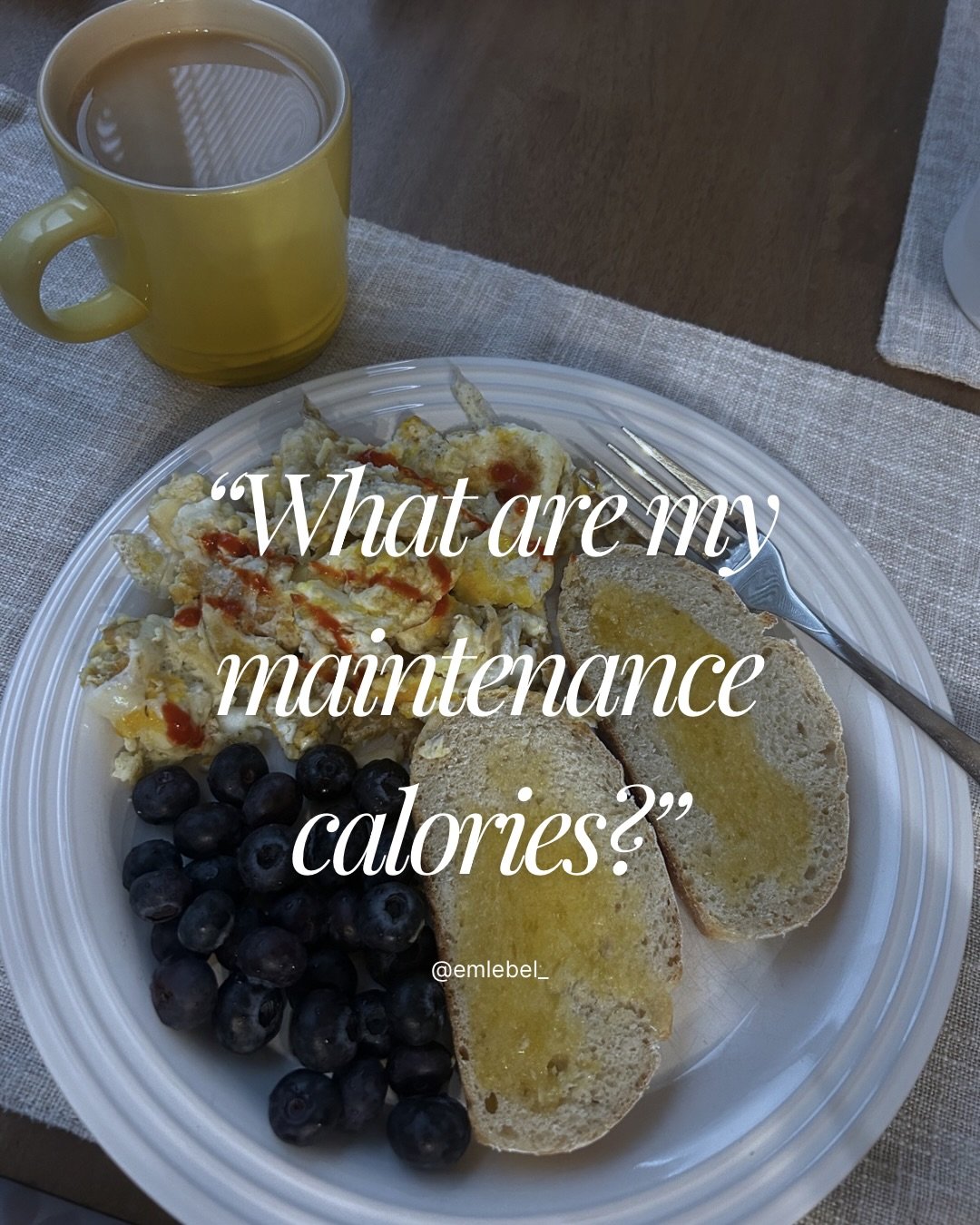 Following up from my post the other day&hellip;

Now that we know we should be spending most of our time at maintenance here&rsquo;s a simple &ldquo;how to&rdquo; in finding your individual maintenance calorie count!

While equations &amp; calculatio