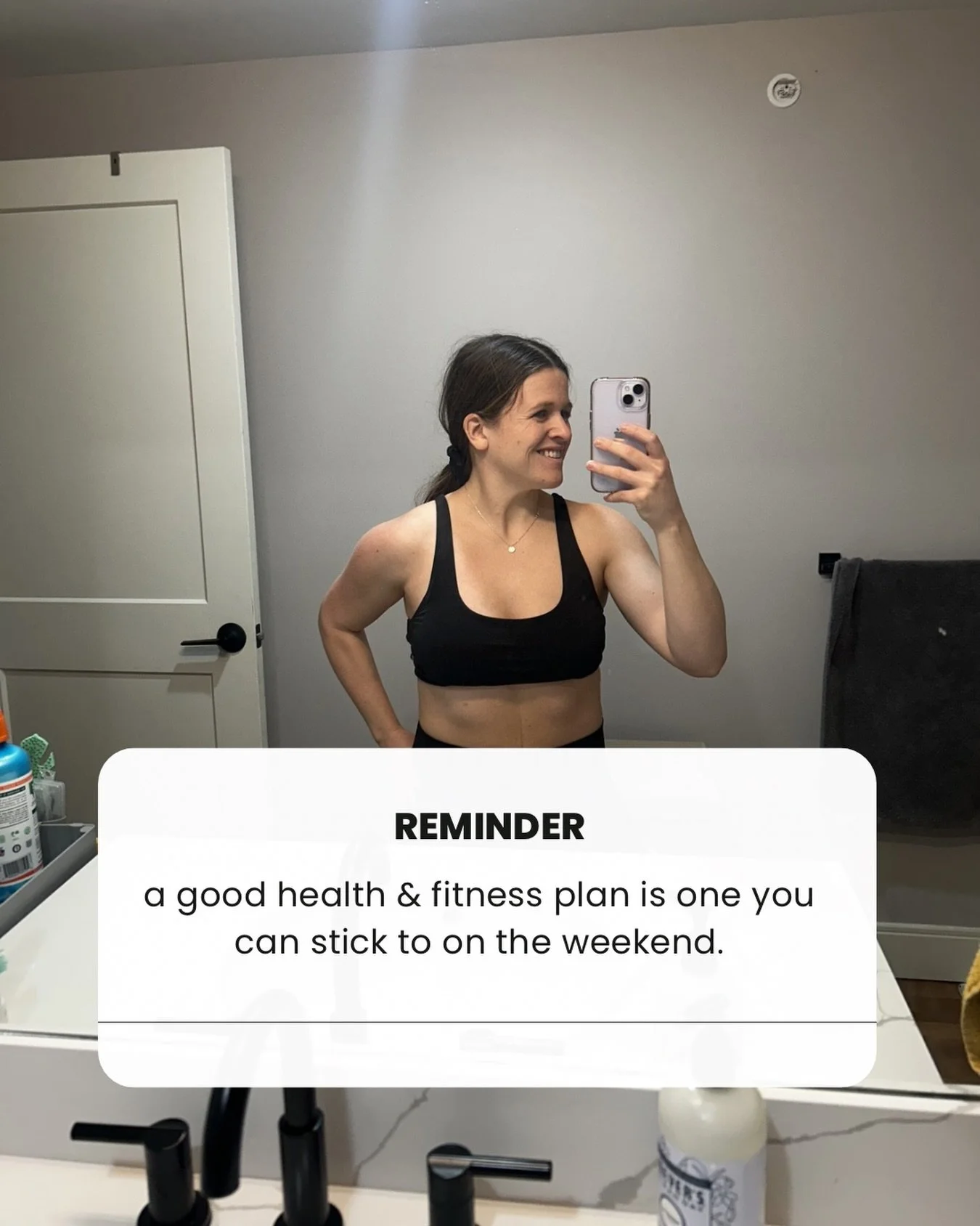 If you find it impossible to stick to your plan come Friday after work and always getting back to it on Monday- your plan sucks.

Sorry, not sorry. If we work together or not I&rsquo;m rooting for you and want you to be successful&hellip; if your pla