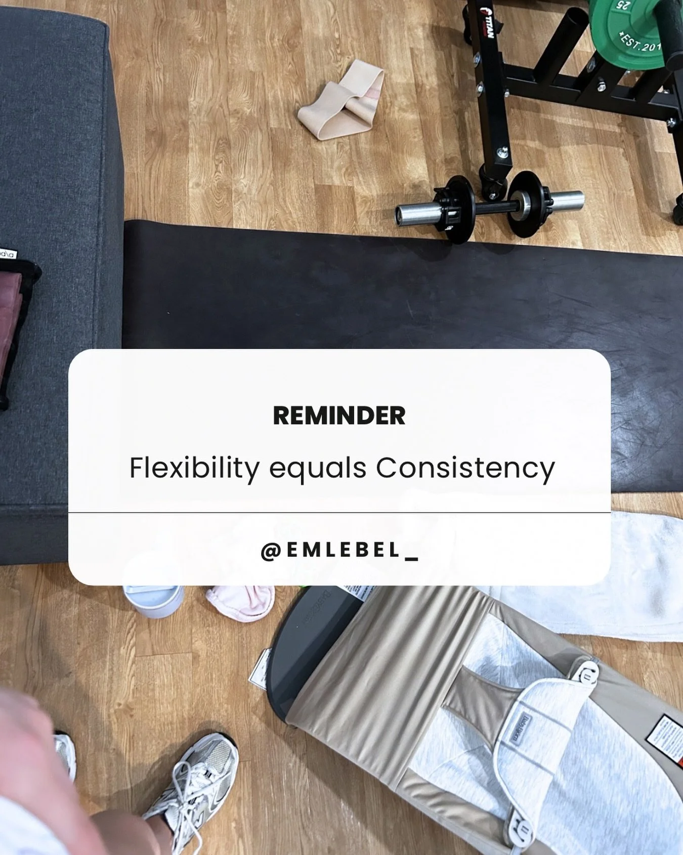 Flexibility equals consistency.

This was a lesson I learned first hand during pregnancy that has continued on into postpartum. When I am flexible with my approach in my health &amp; fitness I&rsquo;m able to show up consistently week to week without
