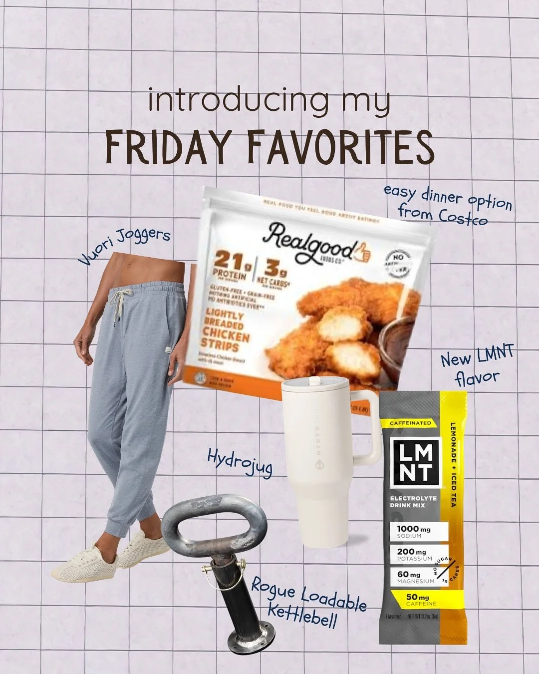 Introducing my Friday Favorites 💚💚💚

Five things I&rsquo;ve been loving lately that I think you will too! 🤗 

ps, not sponsored lol- just legitimately love and use all of these!! 💁🏻&zwj;♀️

@vuoriclothing 
@realgoodfoods 
@hydrojug 
@roguefitne