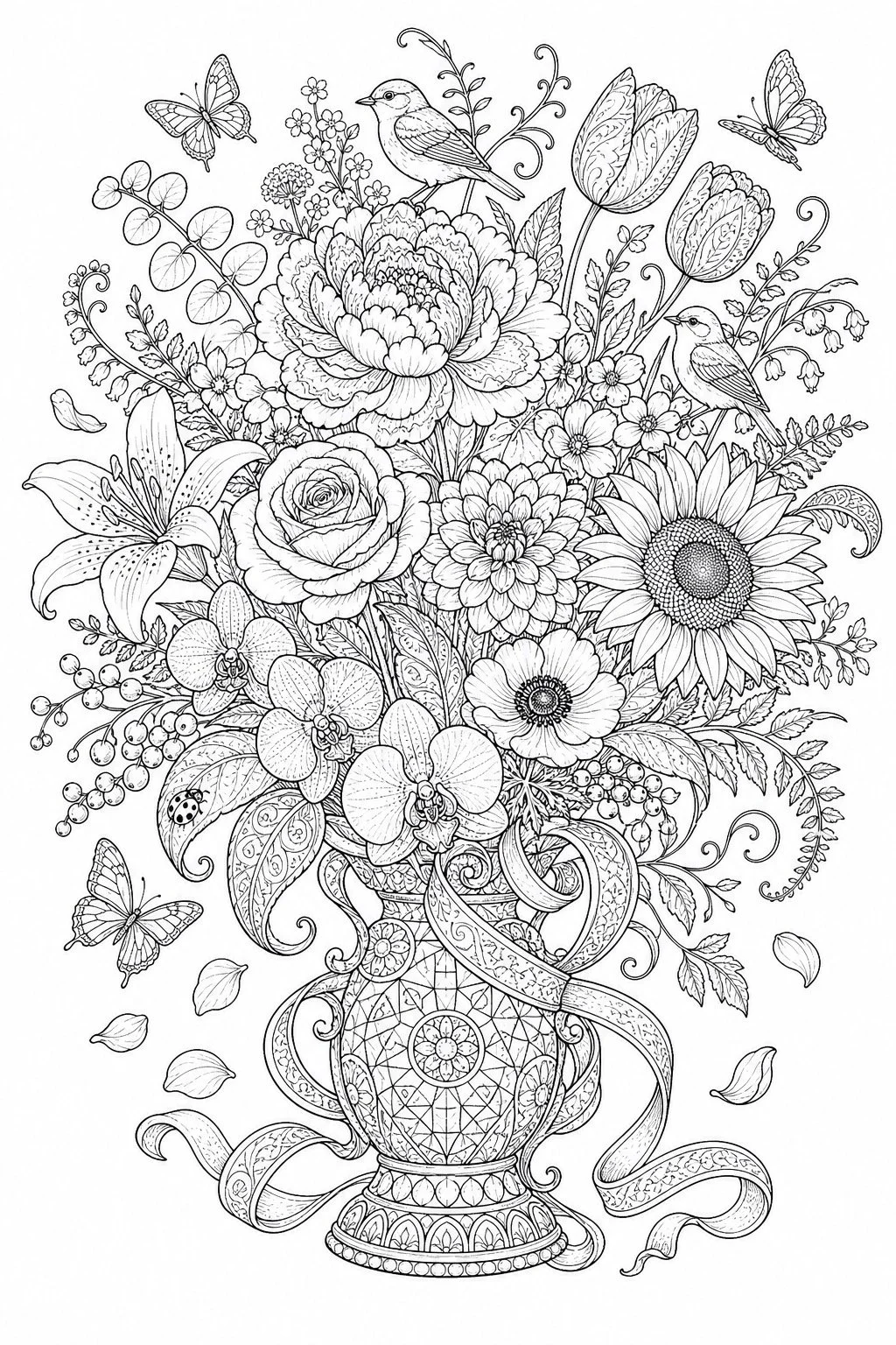 LA FLOURE. COLORING SHEET