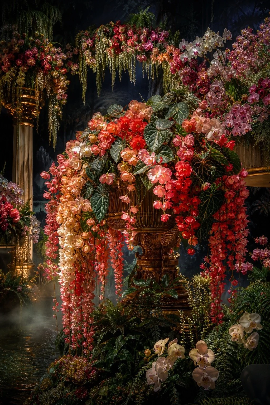 LA SAINTE. FLOURE BEGONIA WATERFALL