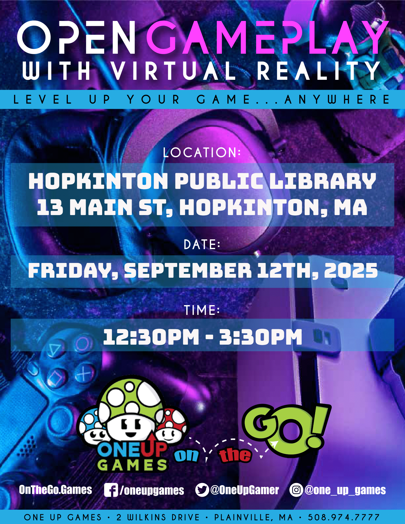 Hopkinton Public Library - Open Gameplay with VR