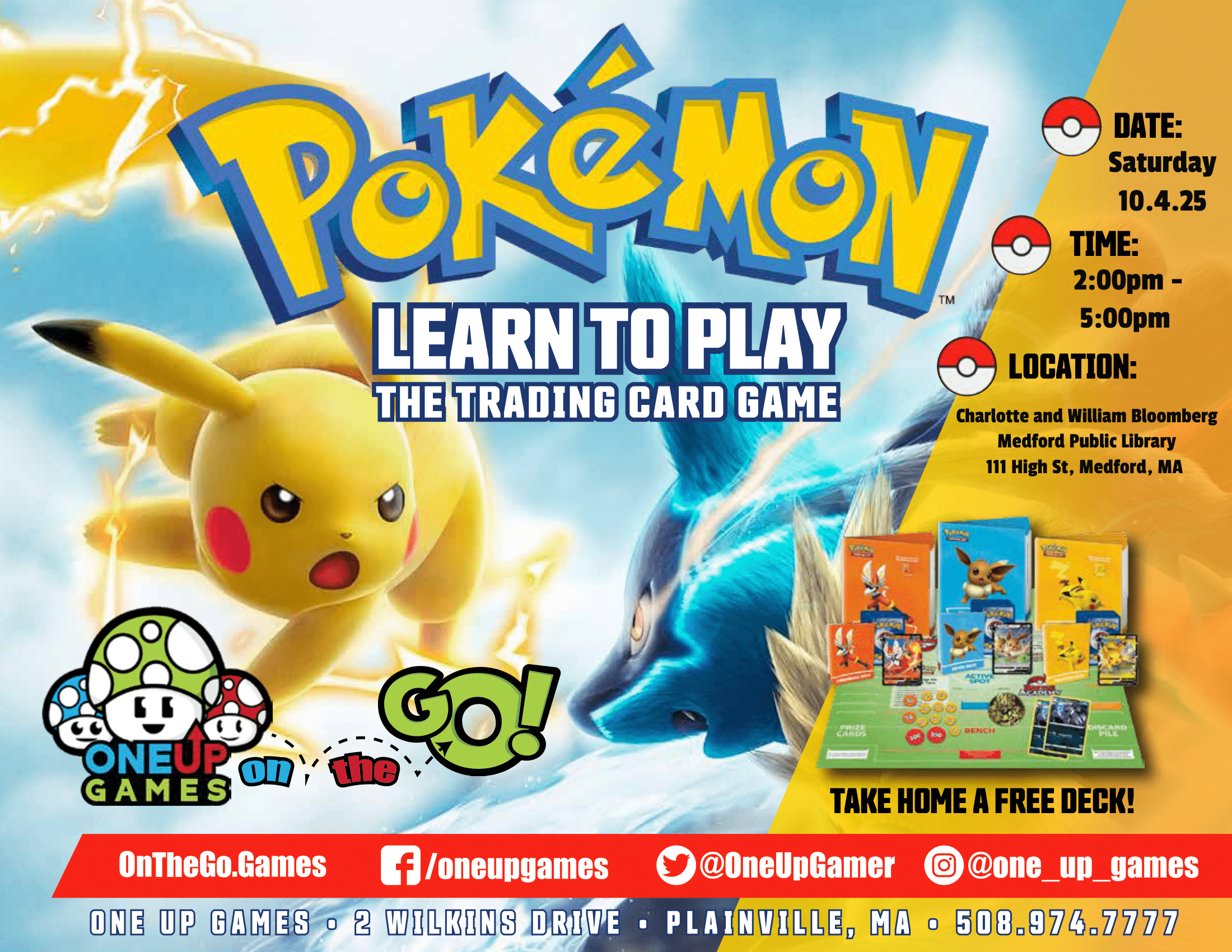Charlotte and William Bloomberg Medford Public Library - Pokemon Learn to Play