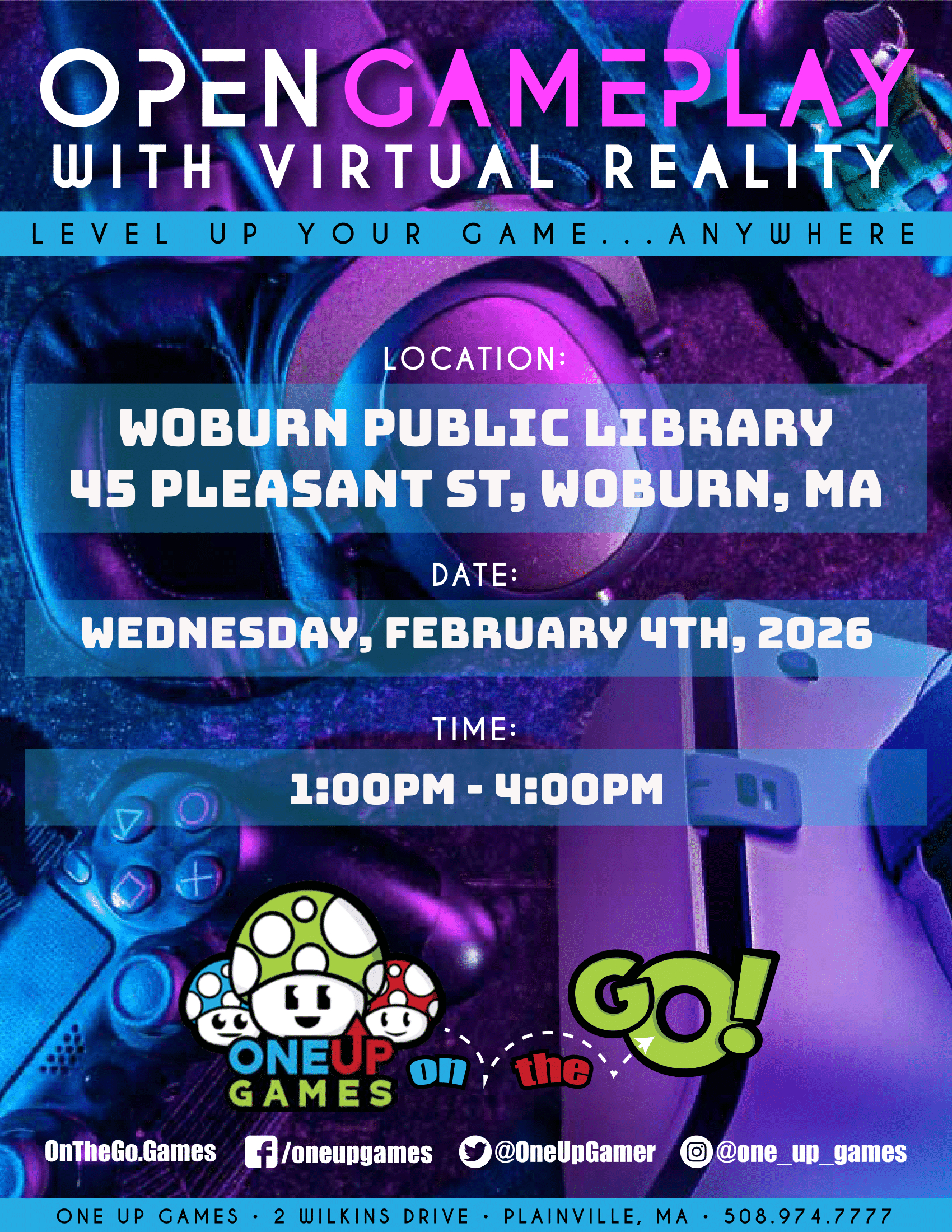 Woburn Public Library - Gamer's Arcade with VR