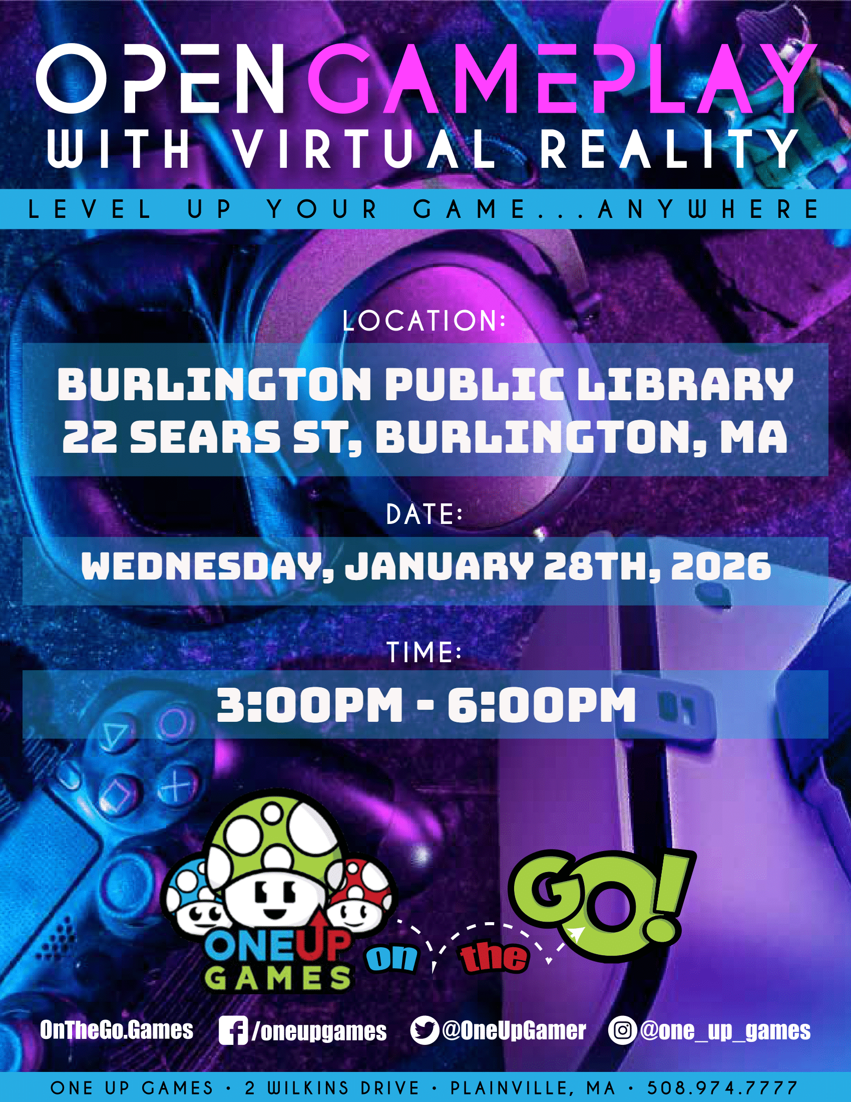 Burlington Public Library - Gamer's Arcade with VR
