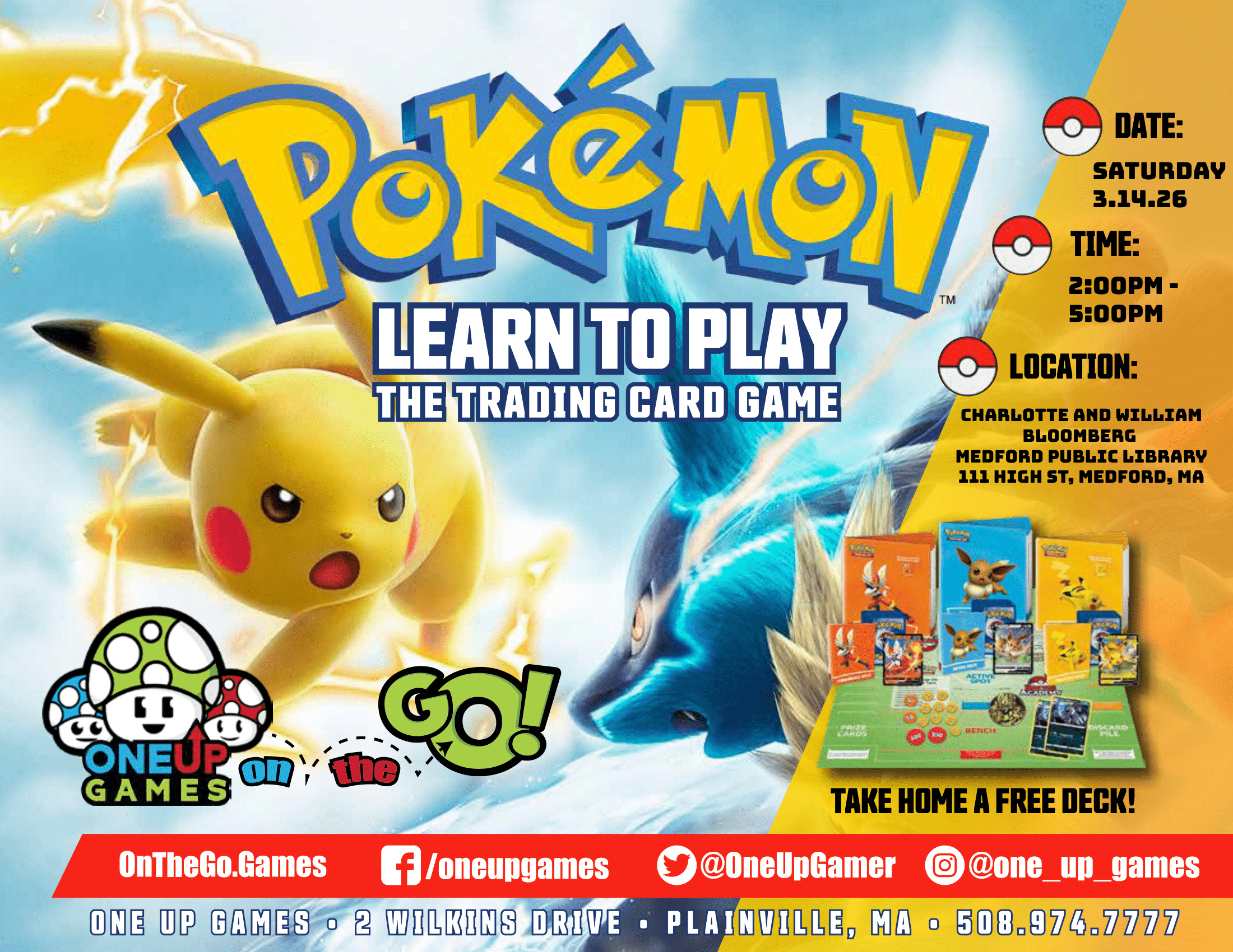 Charlotte and William Bloomberg Medford Public Library - Pokemon Learn to Play