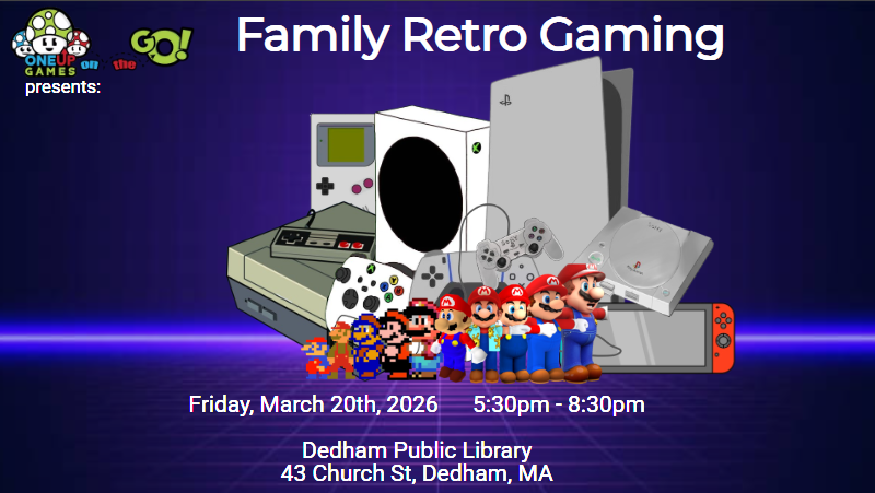 Dedham Public Library - Family Retro Gaming