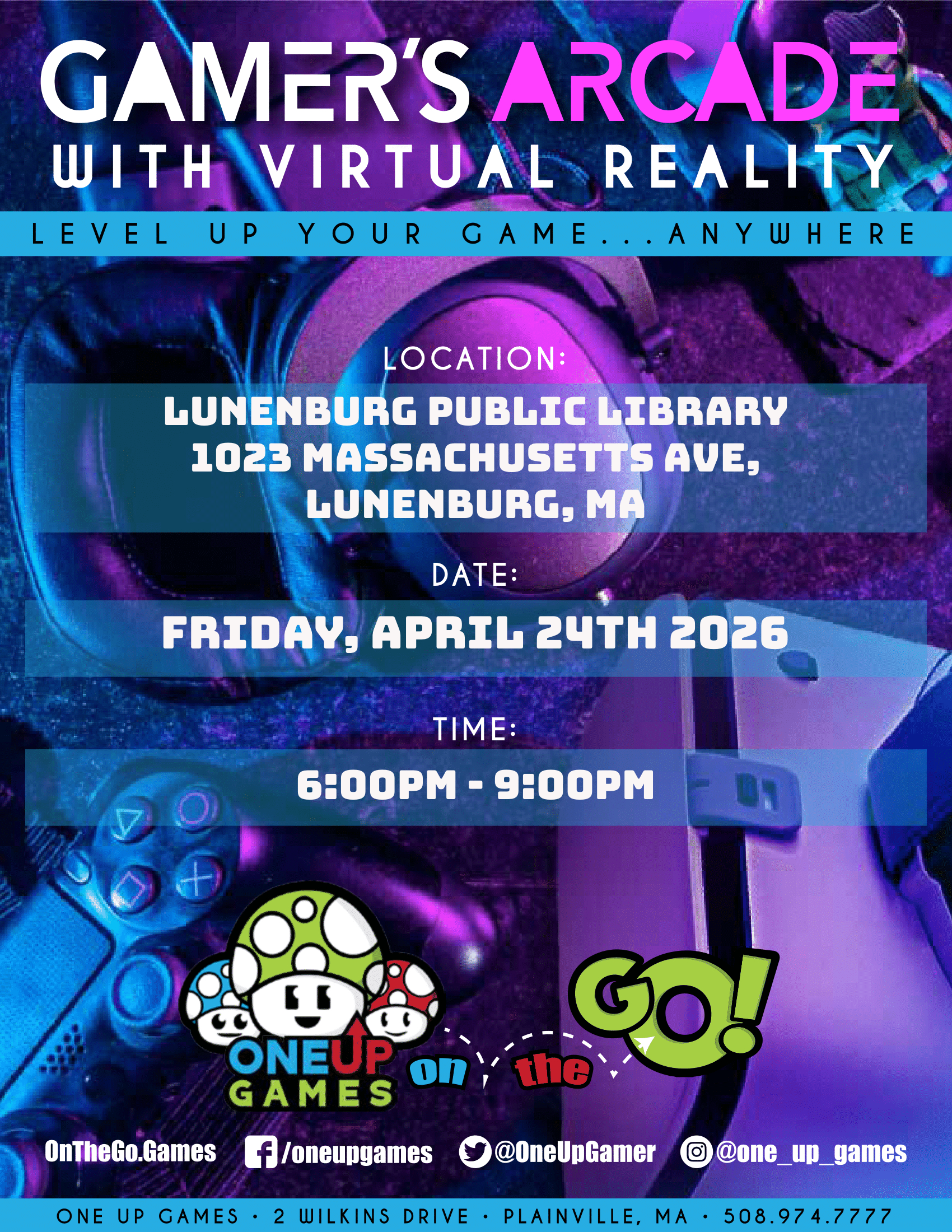 Lunenburg Public Library - Gamer's Arcade with VR