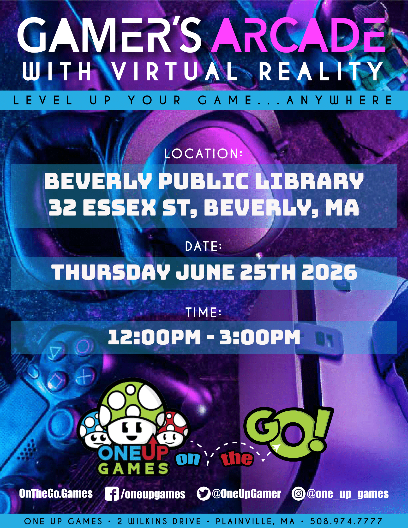 Beverly Public Library - Gamer's Arcade with VR