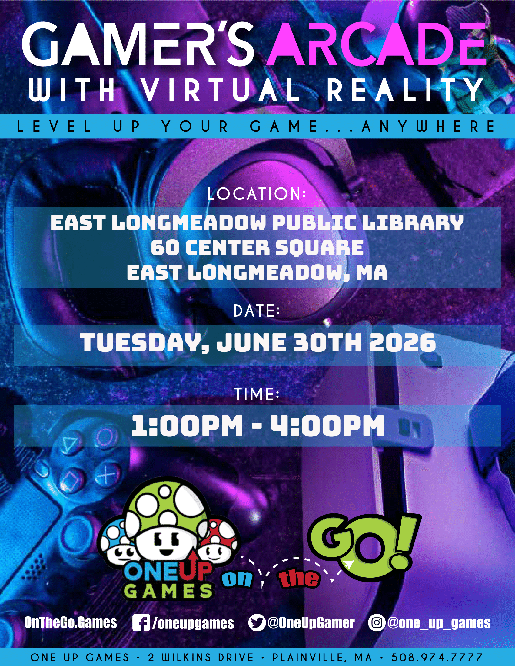 East Longmeadow Public Library - Gamer's Arcade with VR