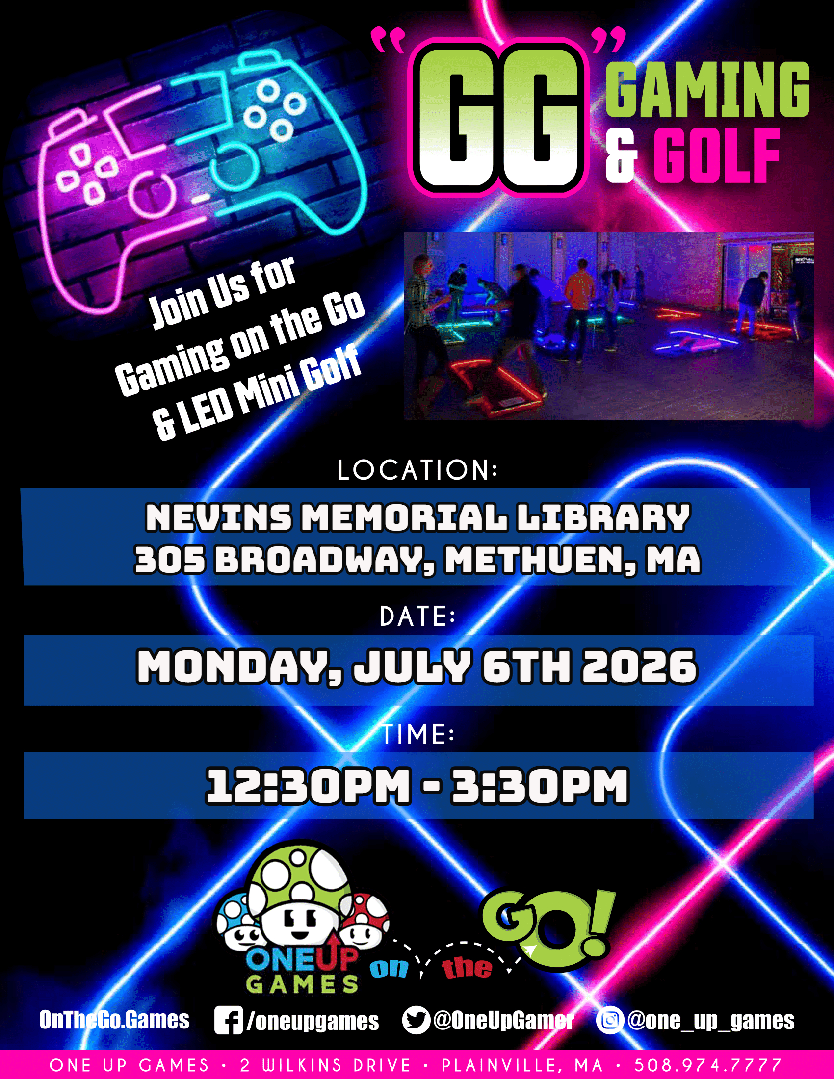 Nevins Memorial Library - GG's Gaming and Golf