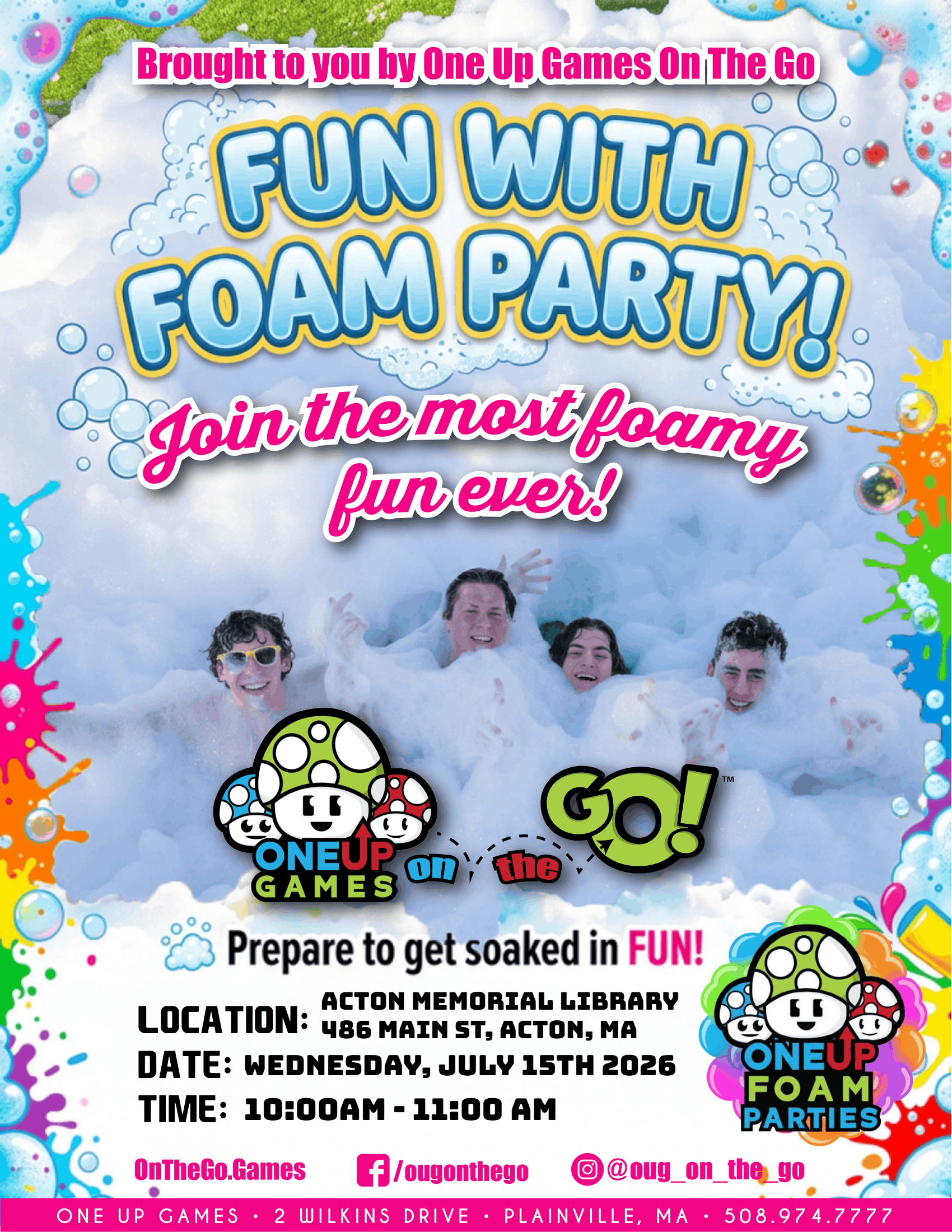 Acton Memorial Library - Foam Party