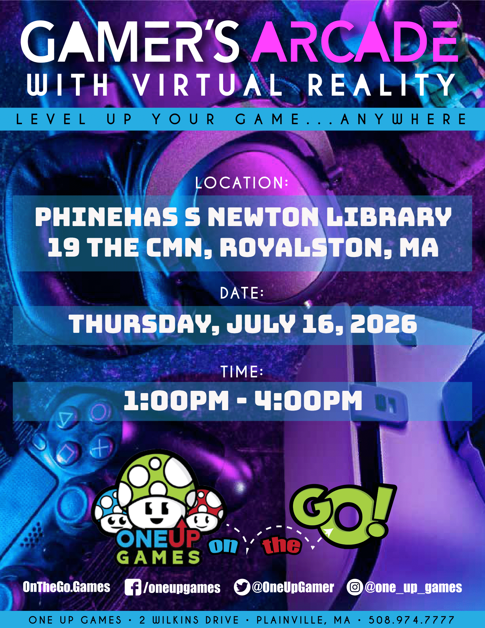 Phinehas S Newton Library - Gamer's Arcade with VR