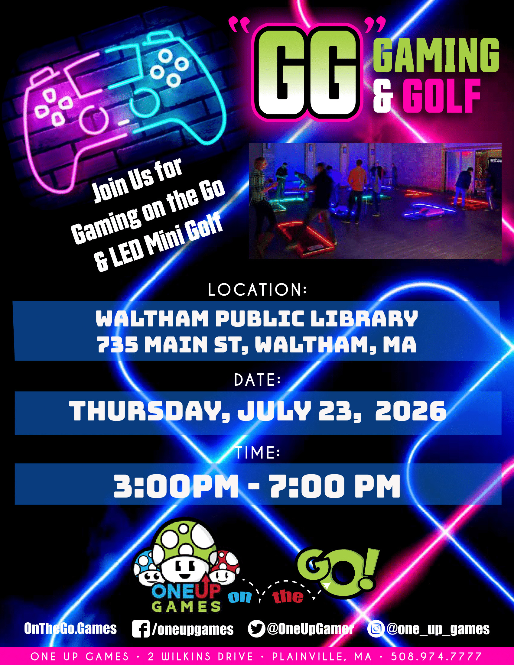 Waltham Public Library - GG's Gaming and Golf