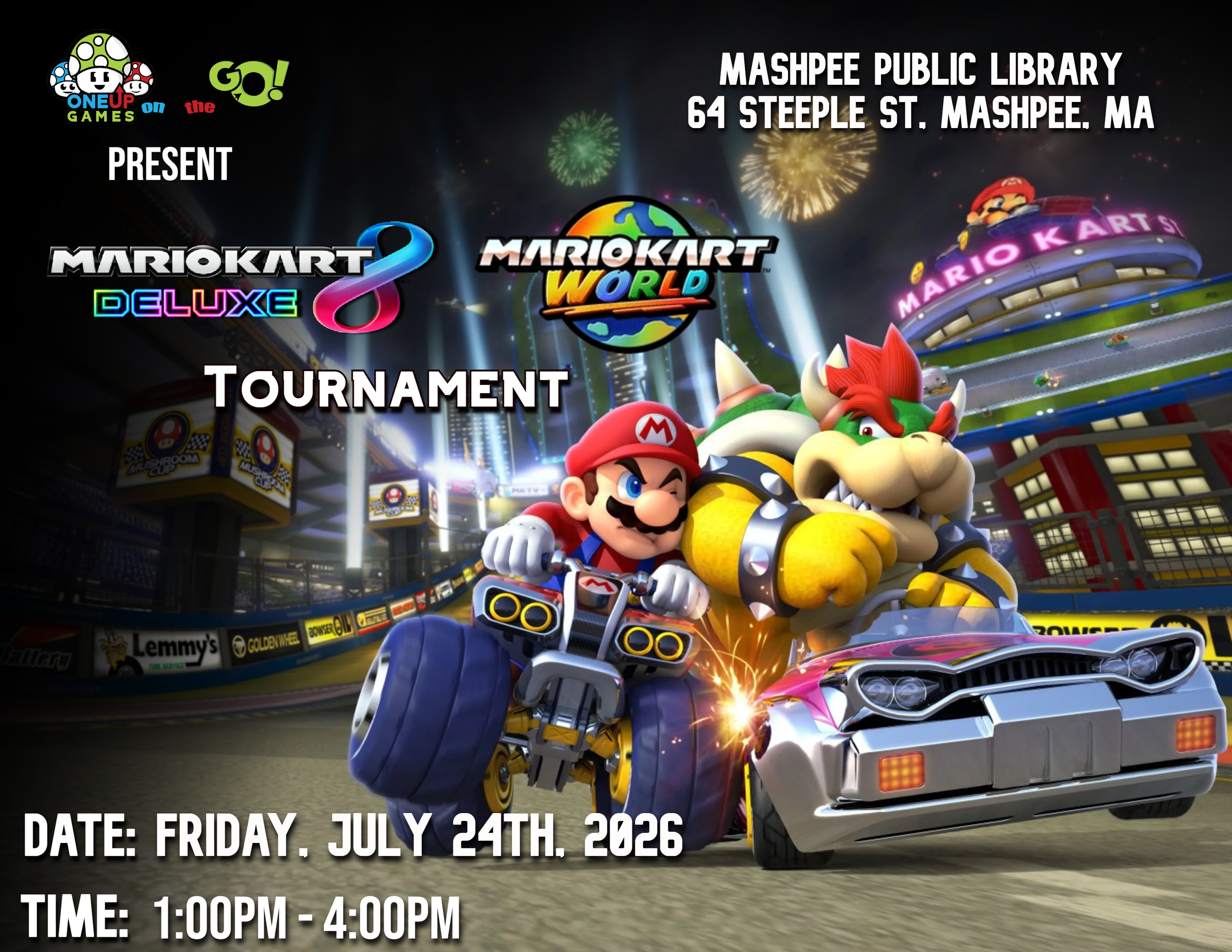 Mashpee Public Library - Mario Kart 8 / World Tournament