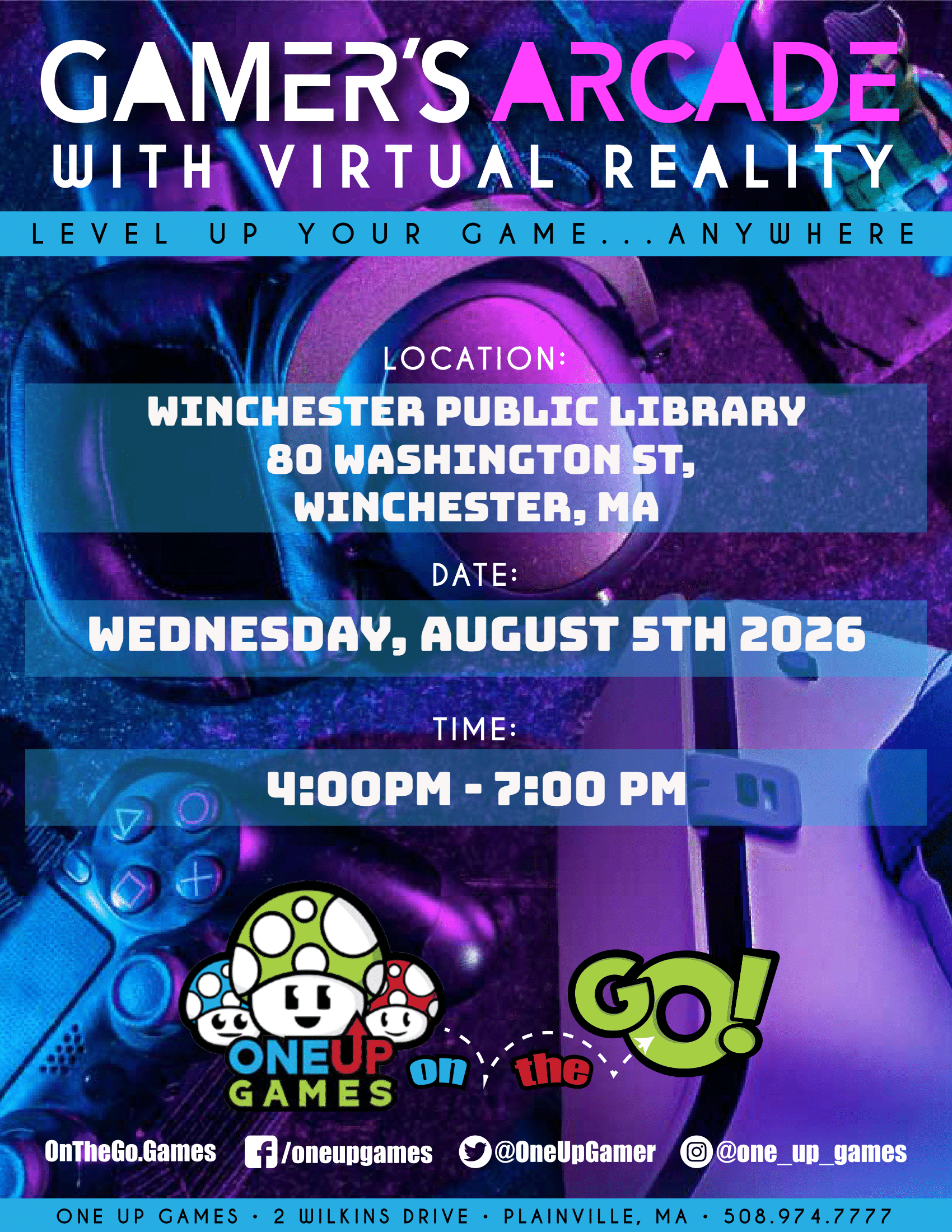 Winchester Public Library - Gamer's Arcade with VR