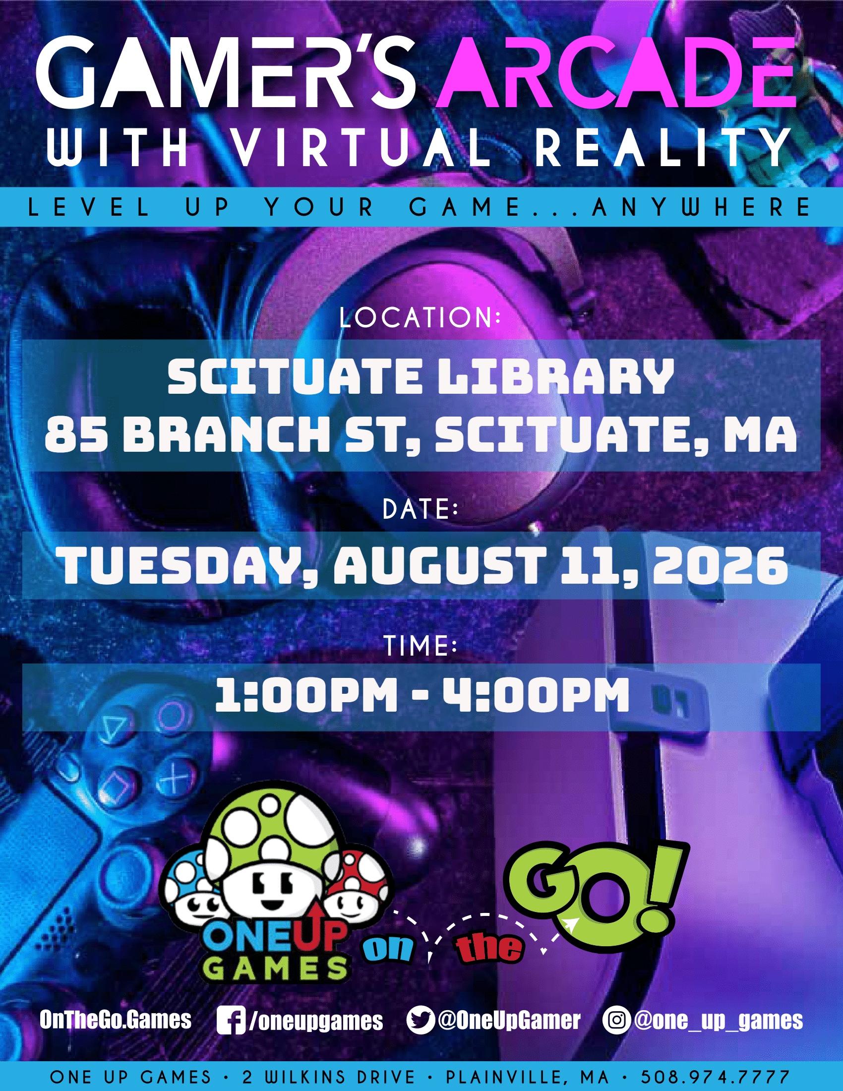 Scituate Library - Gamer's Arcade with VR