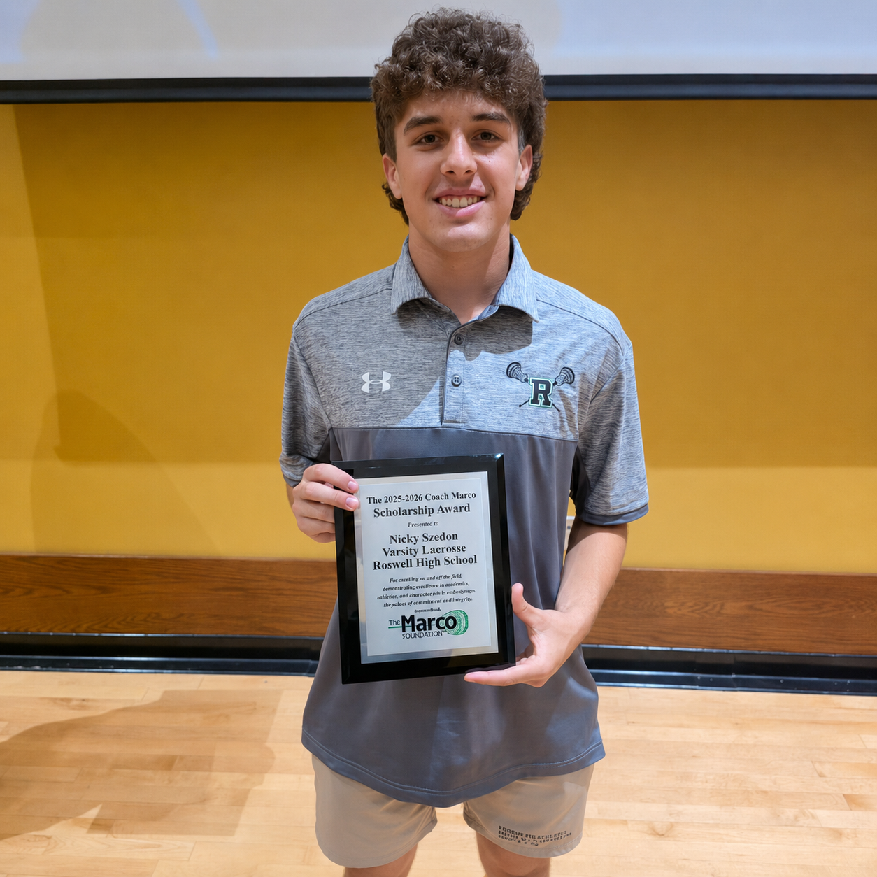 2026 Marco Scholarship Male Winner - Nicky Szedon