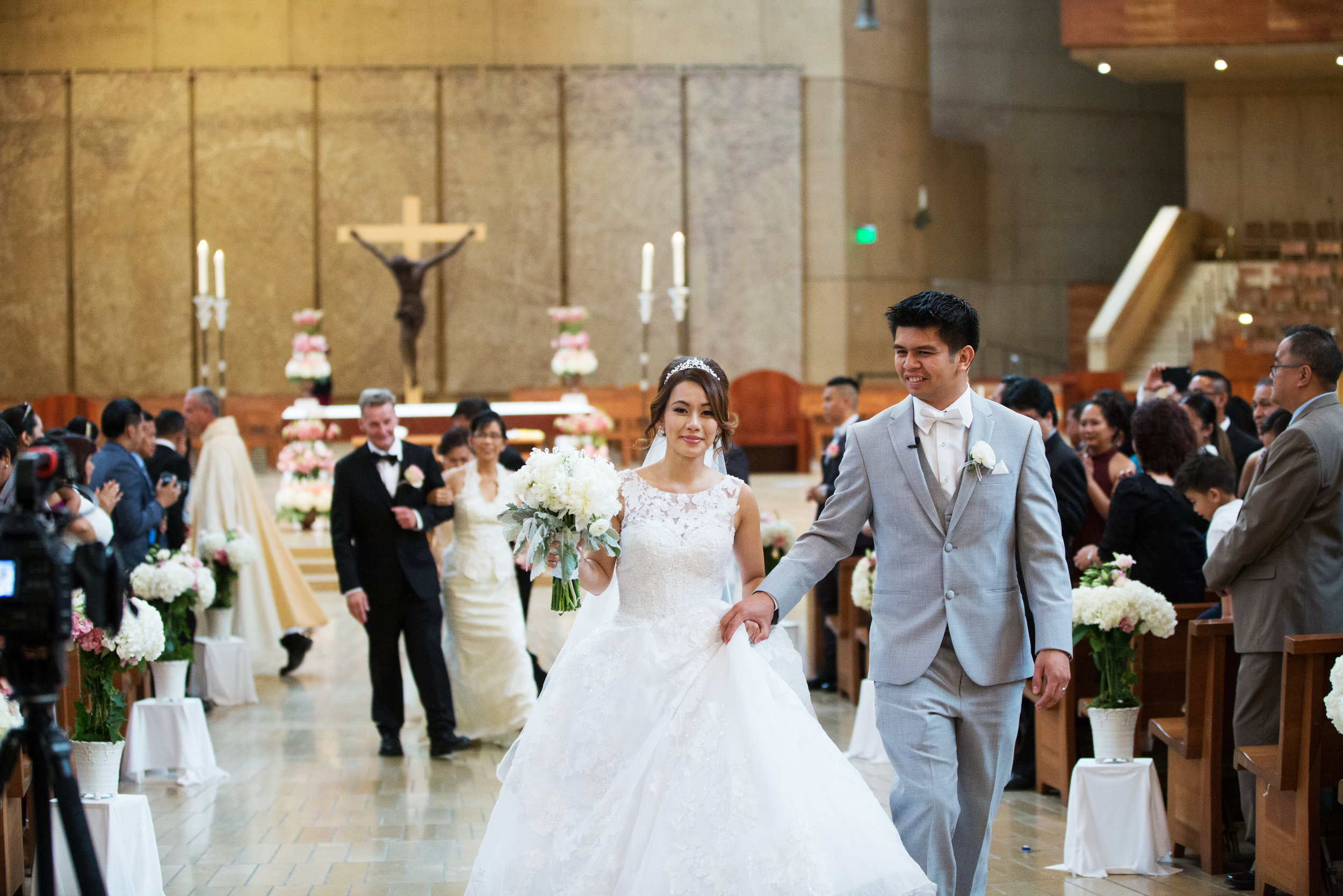 cathedral of our lady of the angels wedding photography