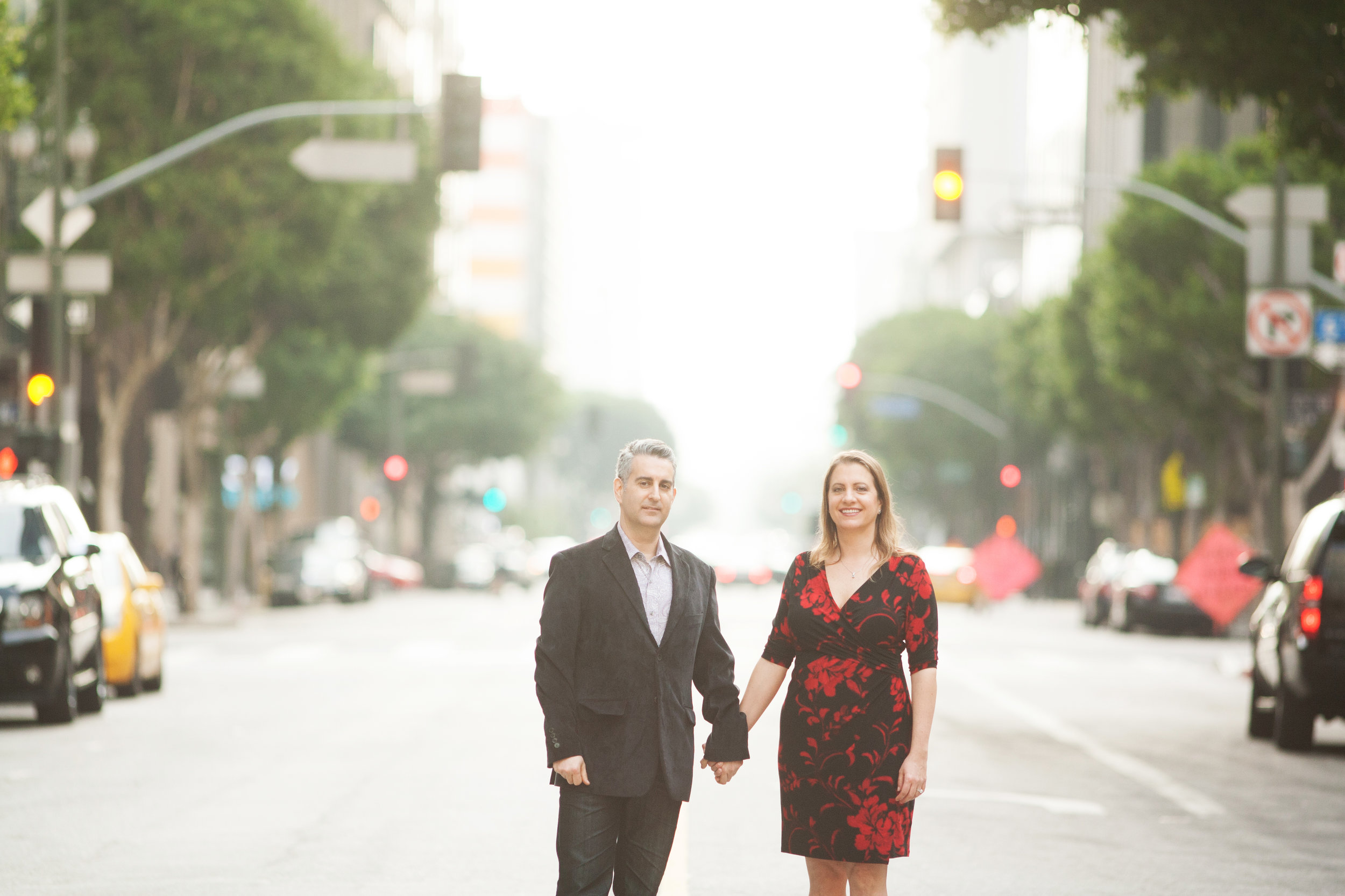 Downtown Los Angeles Engagement Photographer