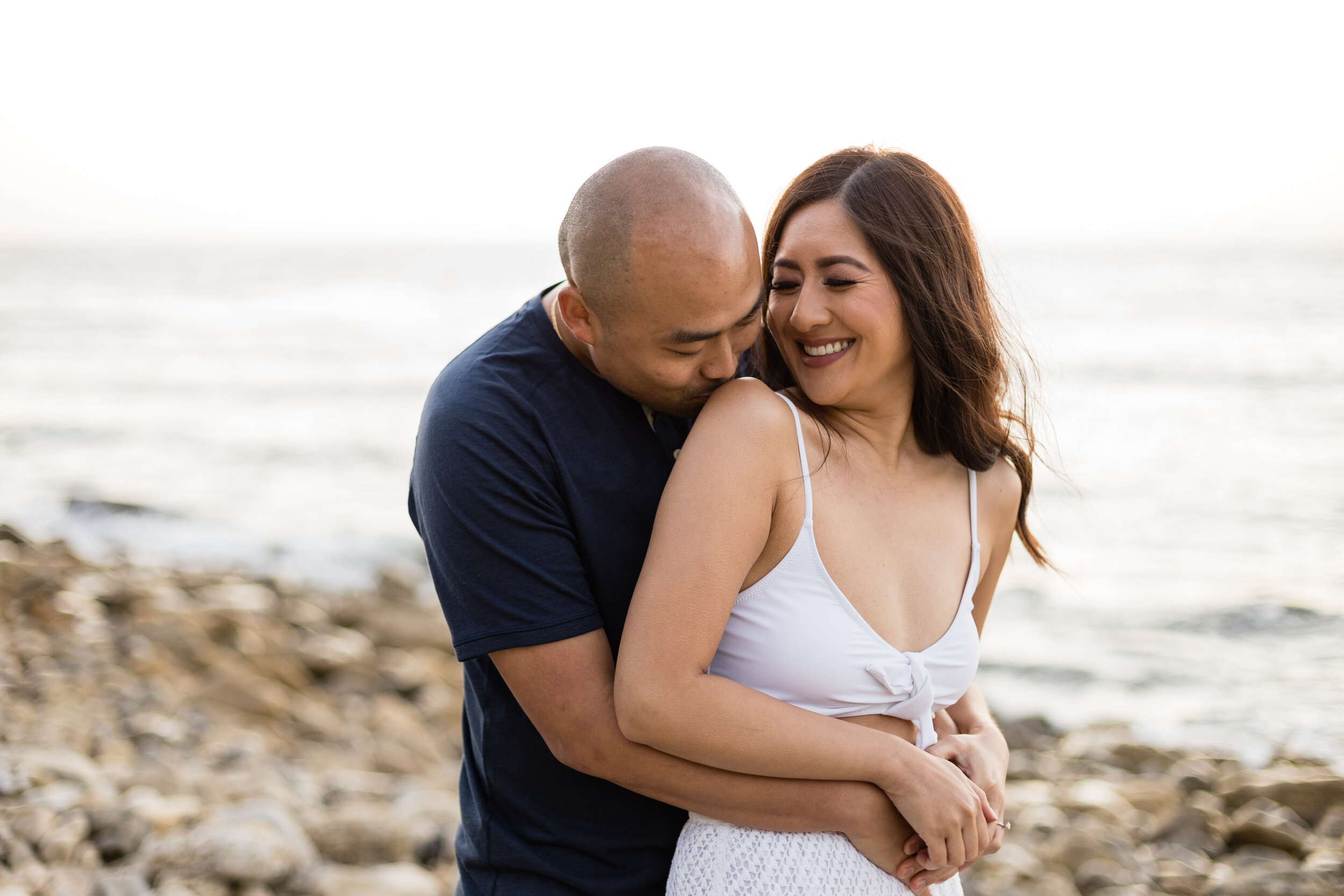 Beach Engagement Photo