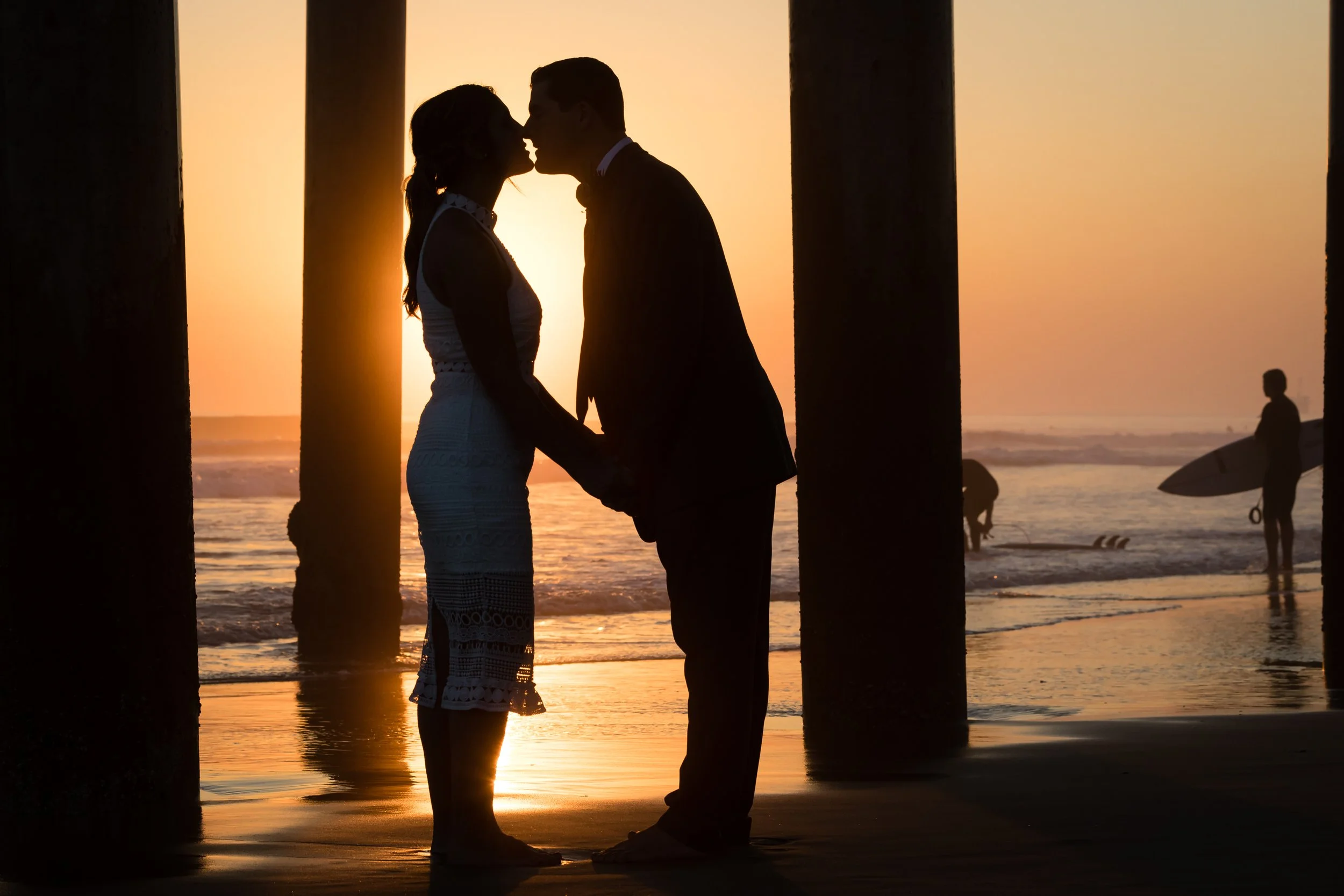 Huntington Beach Micro Wedding Photography | Sharelle &amp; Ryan