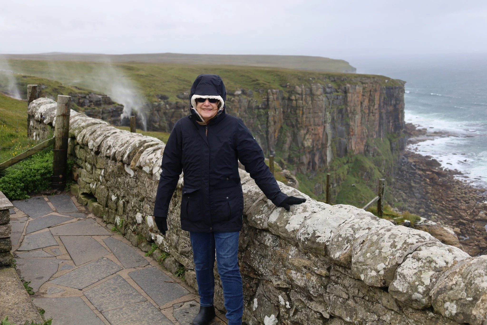 Week 14: Wind, Cows, and Kelpies
This week, we finished the NC500 route and reached the very top of Scotland at Dunnet Head. It was incredibly windy - so windy, in fact, that we saw a waterfall blowing backwards! The coastline was wild and unbelievab