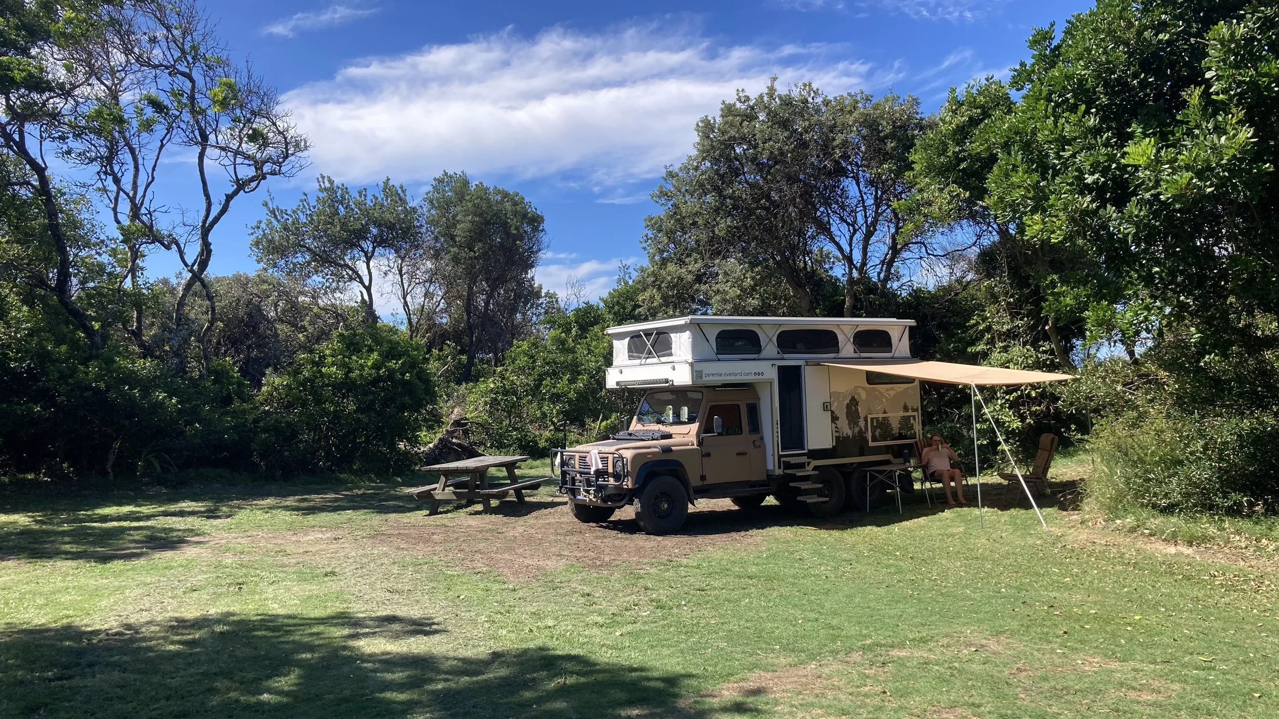 Racecourse campground in Goolawah National Park right on the beach