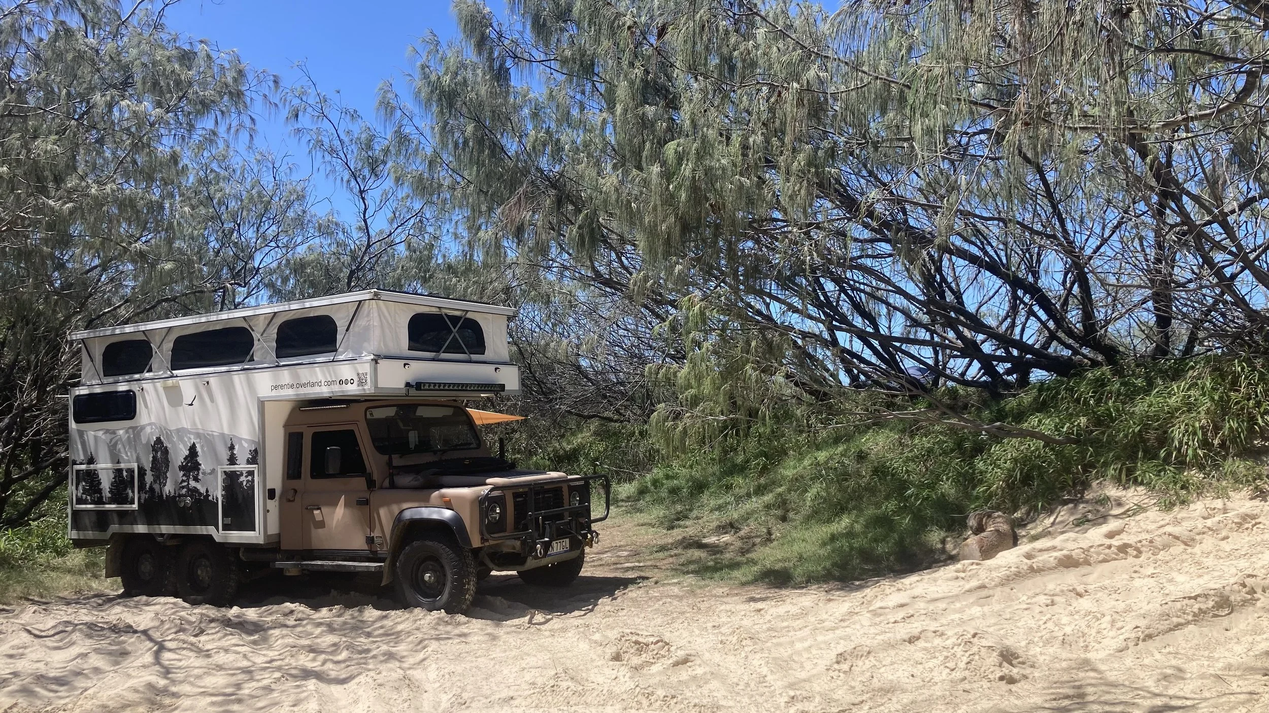 K'gari Island campsite at Eulong