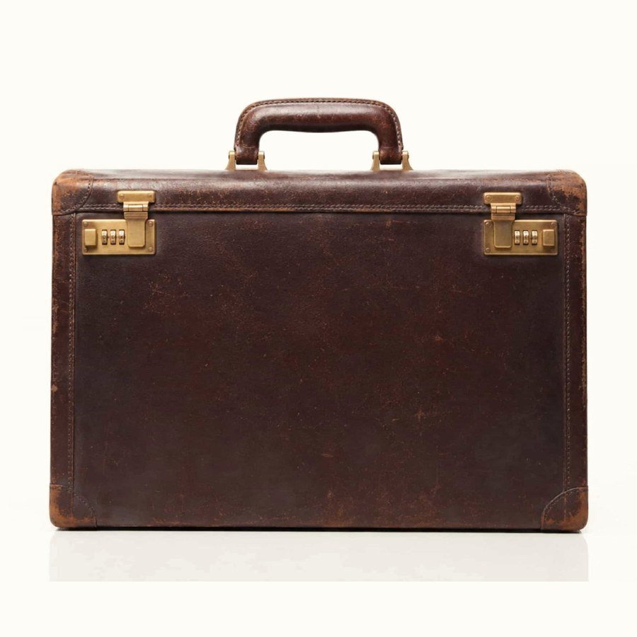 Leather attaché case: Tocobaga marketing for management consultancies