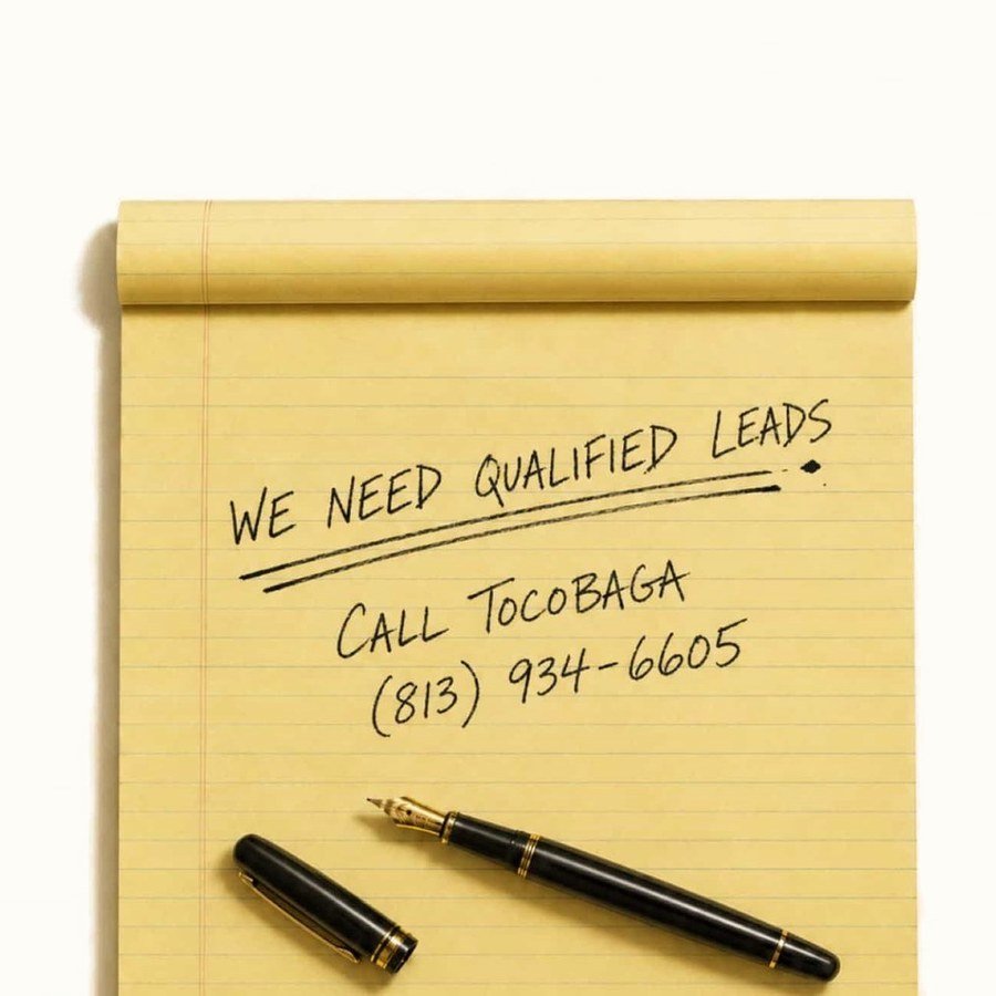 Legal pad and fountain pen: Tocobaga marketing for law firms