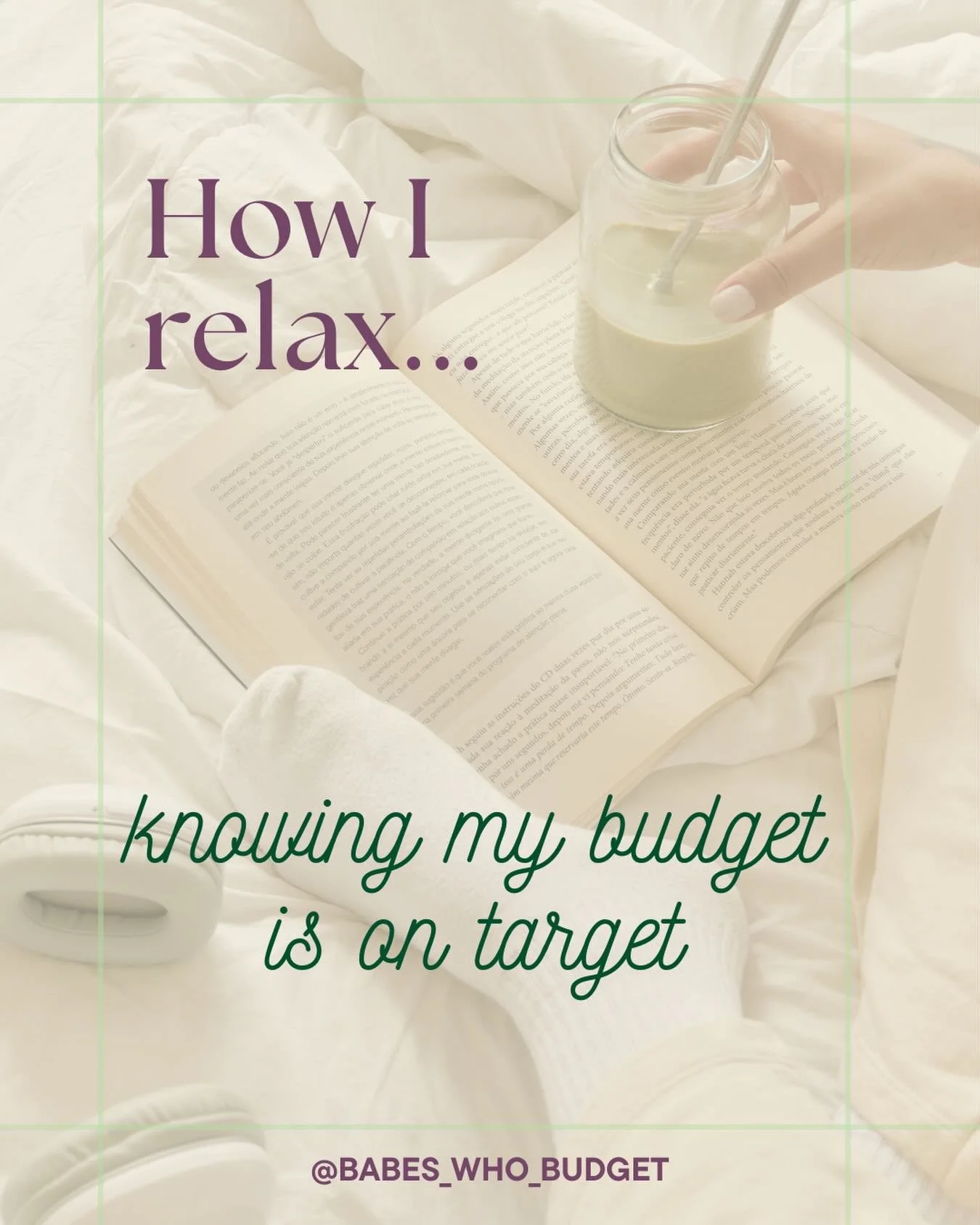 How I relax 😌 knowing my budget is on target 🎯

A balanced budget can lead to balanced vibes ✨