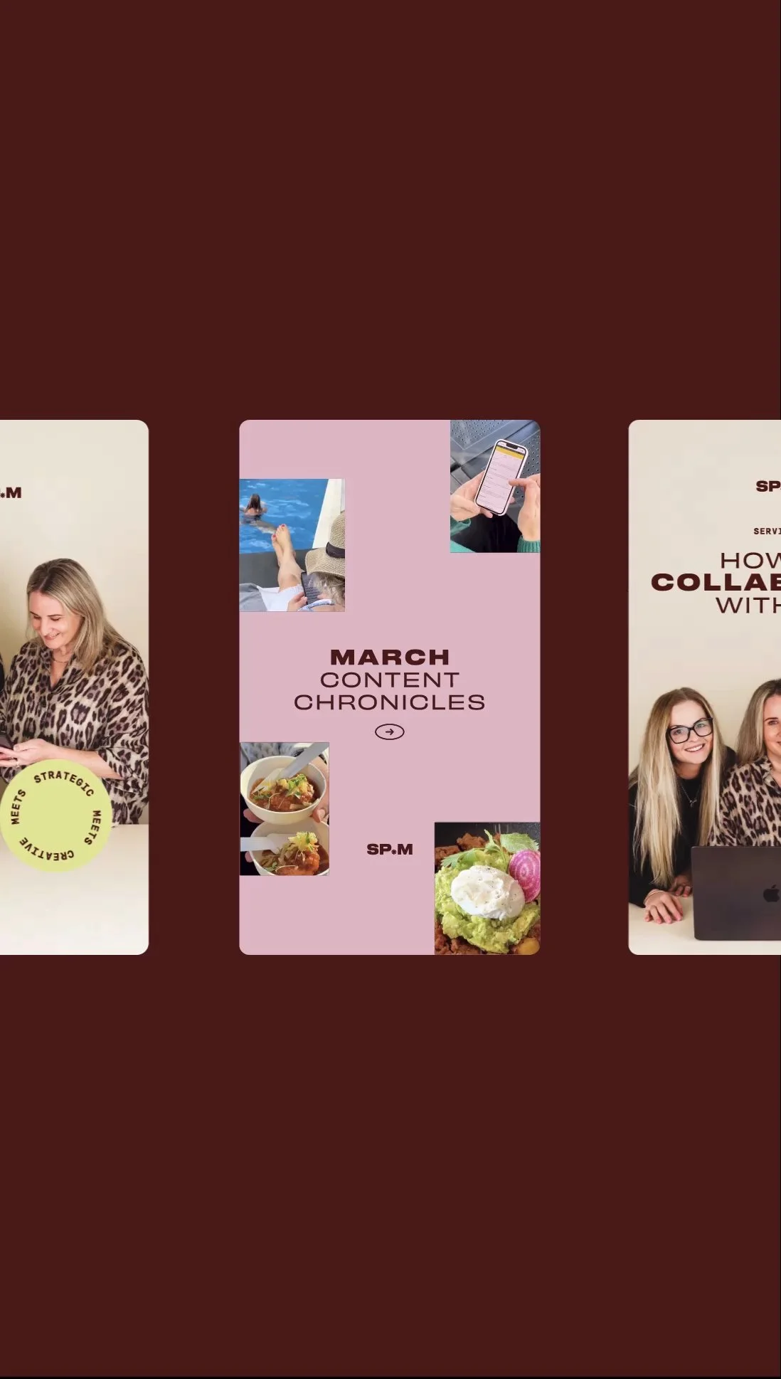 Social templates for a marketing agency brand.