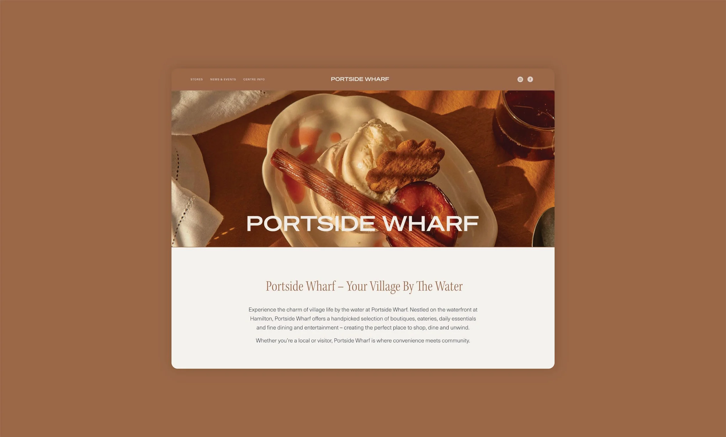 Mockup of Squarespace website design by Foster Creative.