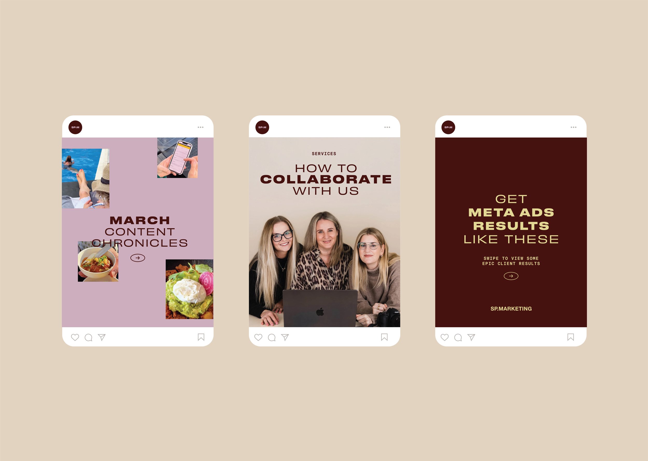 Social media templates for a New Zealand marketing agency.