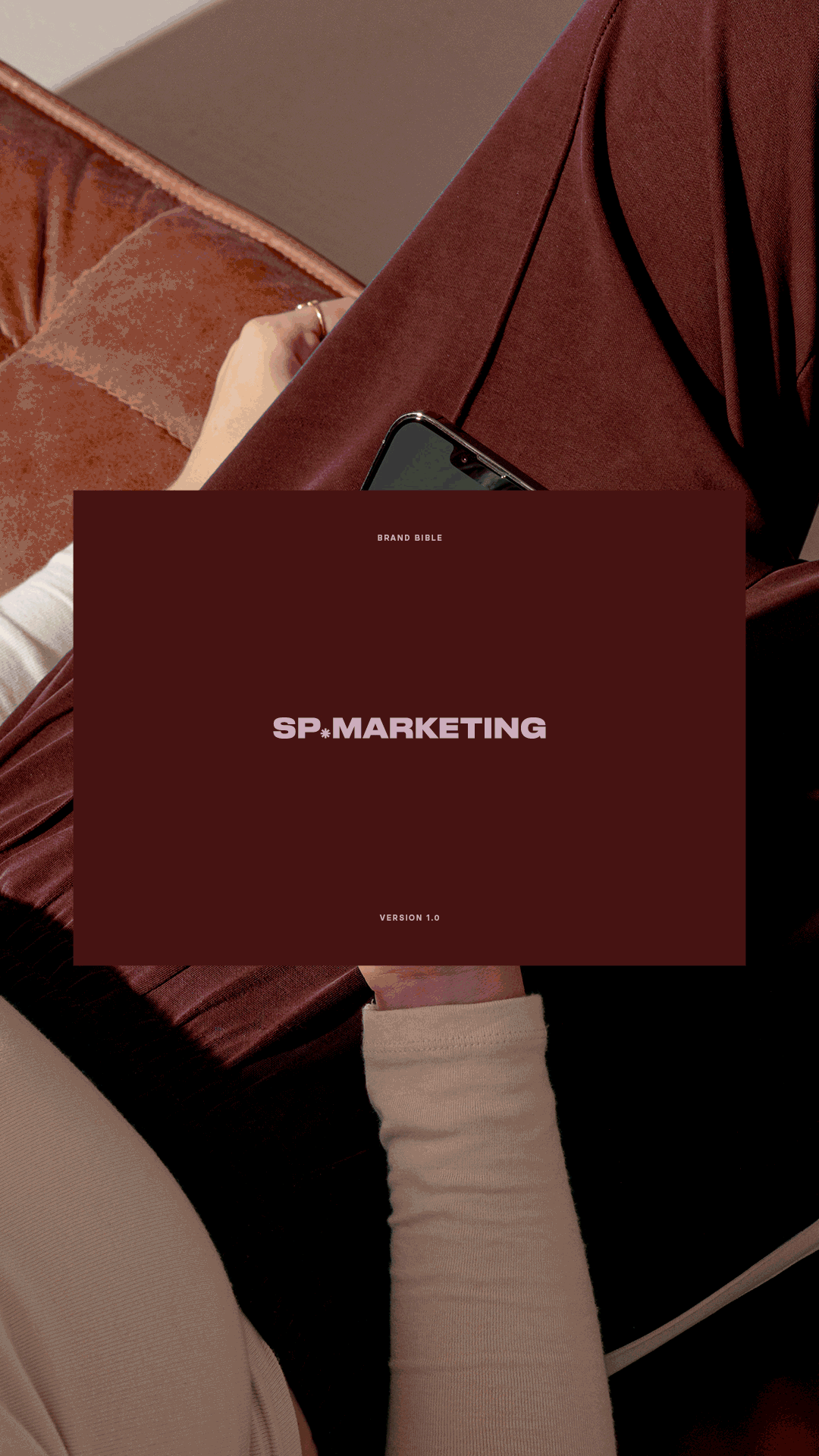 Gif of brand guidelines for a marketing agency.