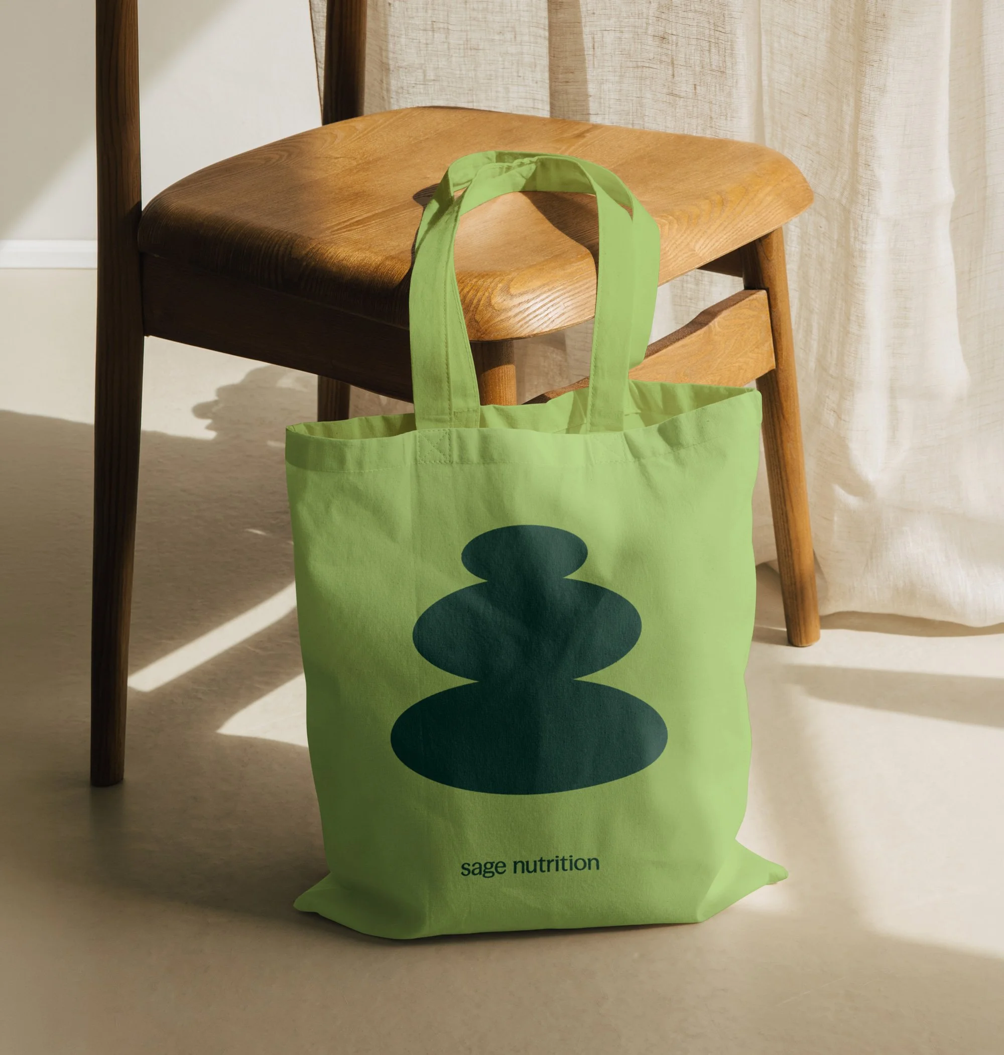 Tote bag with branding for a Brisbane nutritionist