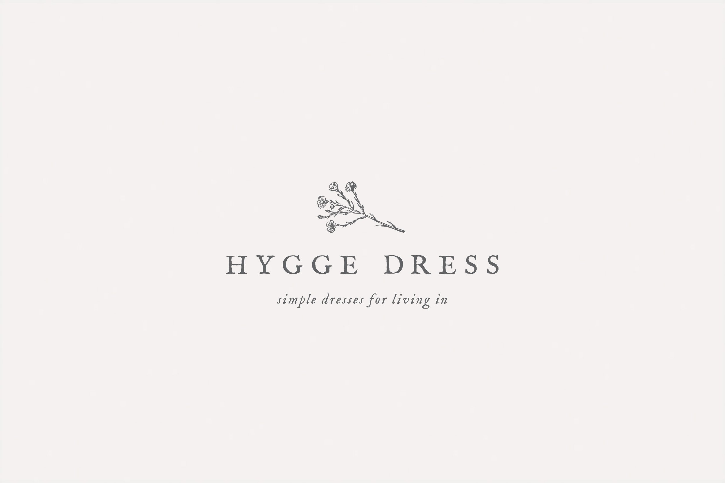 Logo that reads 'Hygge Dress' designed by Foster Creative