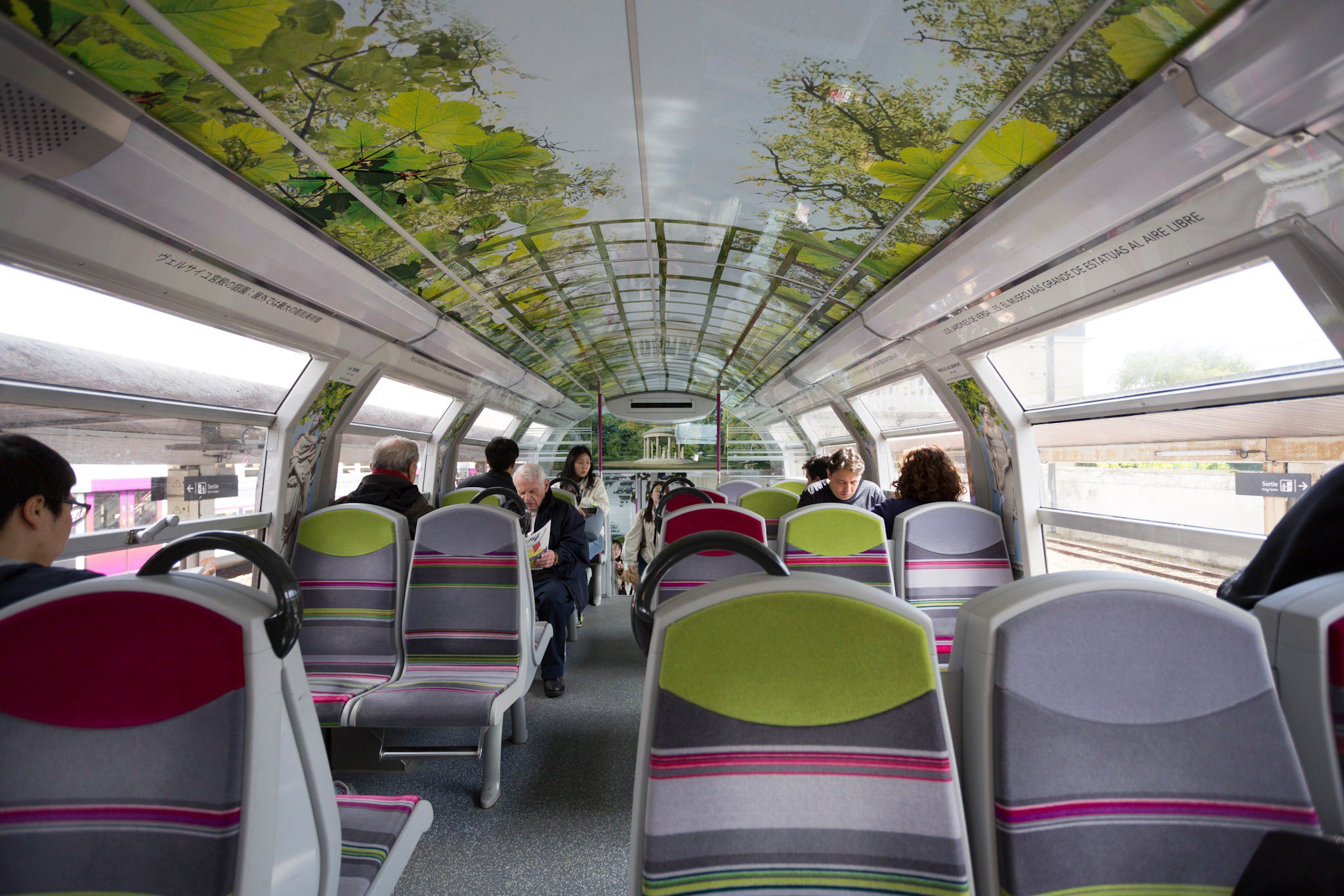 The train back from Versailles
