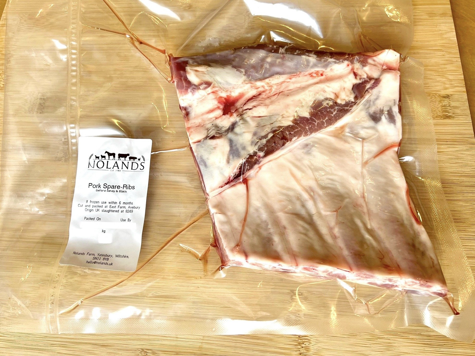 Oxford Sandy & Black Pork Spare Ribs